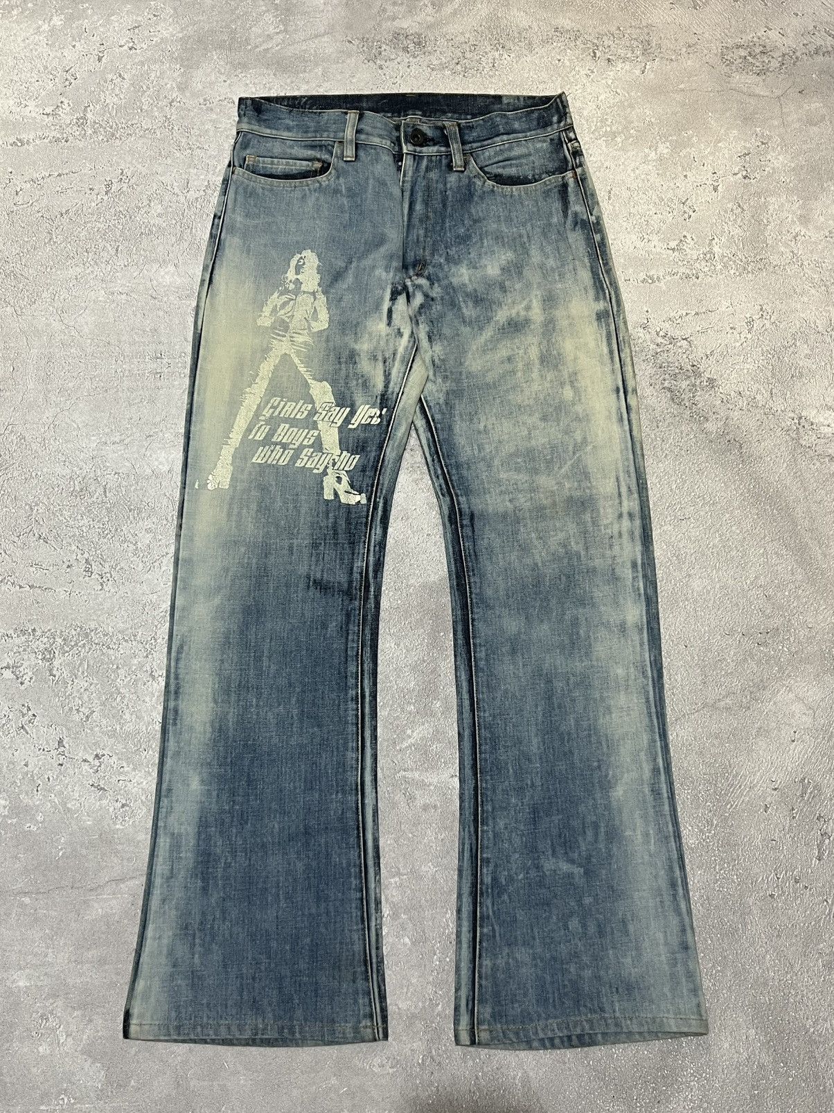 Japanese Brand Edge Rupert Acid Wash Flare Size US 30 / EU 46 - 1 Thumbnail