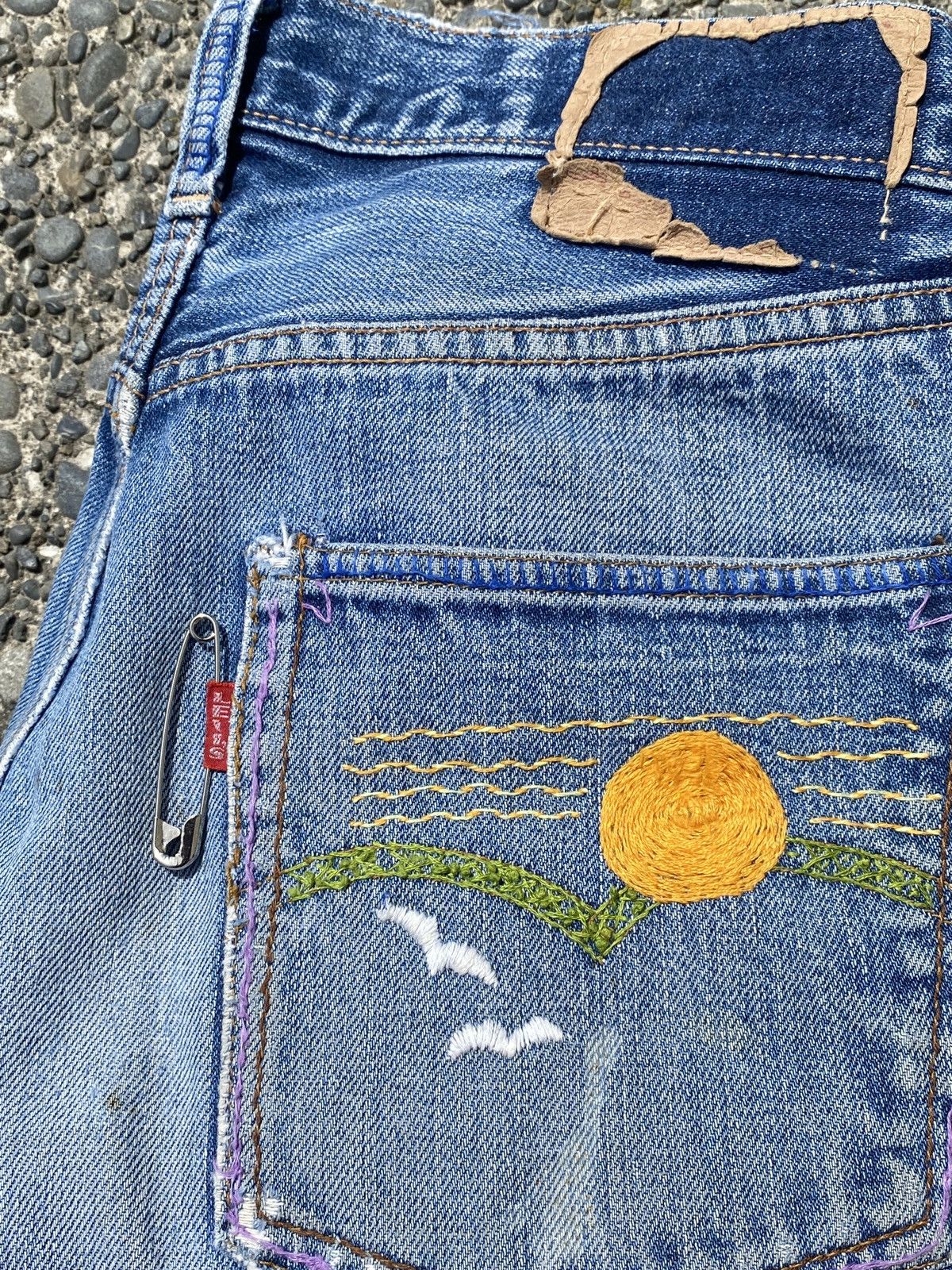 Levi's Vintage 1969 Levis Big E 501xx Selvedge Jeans USA 30 x 30 Size US 30 / EU 46 - 4 Thumbnail