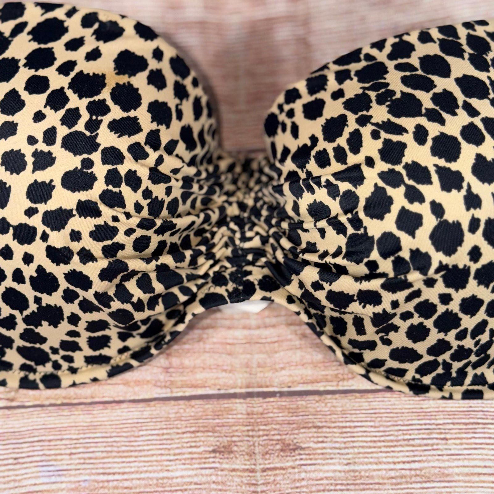 Other Victoria's Secret 36D Leopard Print Bikini Top Size ONE SIZE - 2 Thumbnail