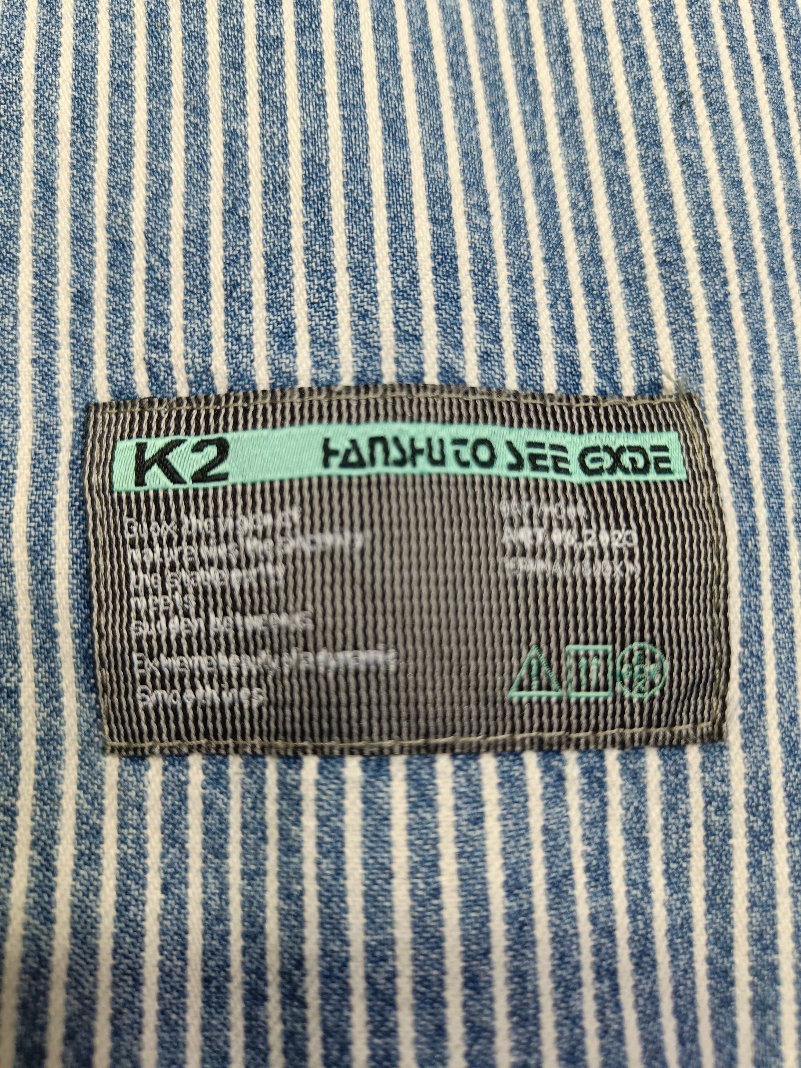 Japanese Brand Jean Helleunt & Create HICKORY STRIPE CHORE Size US XL / EU 56 / 4 - 20 Thumbnail