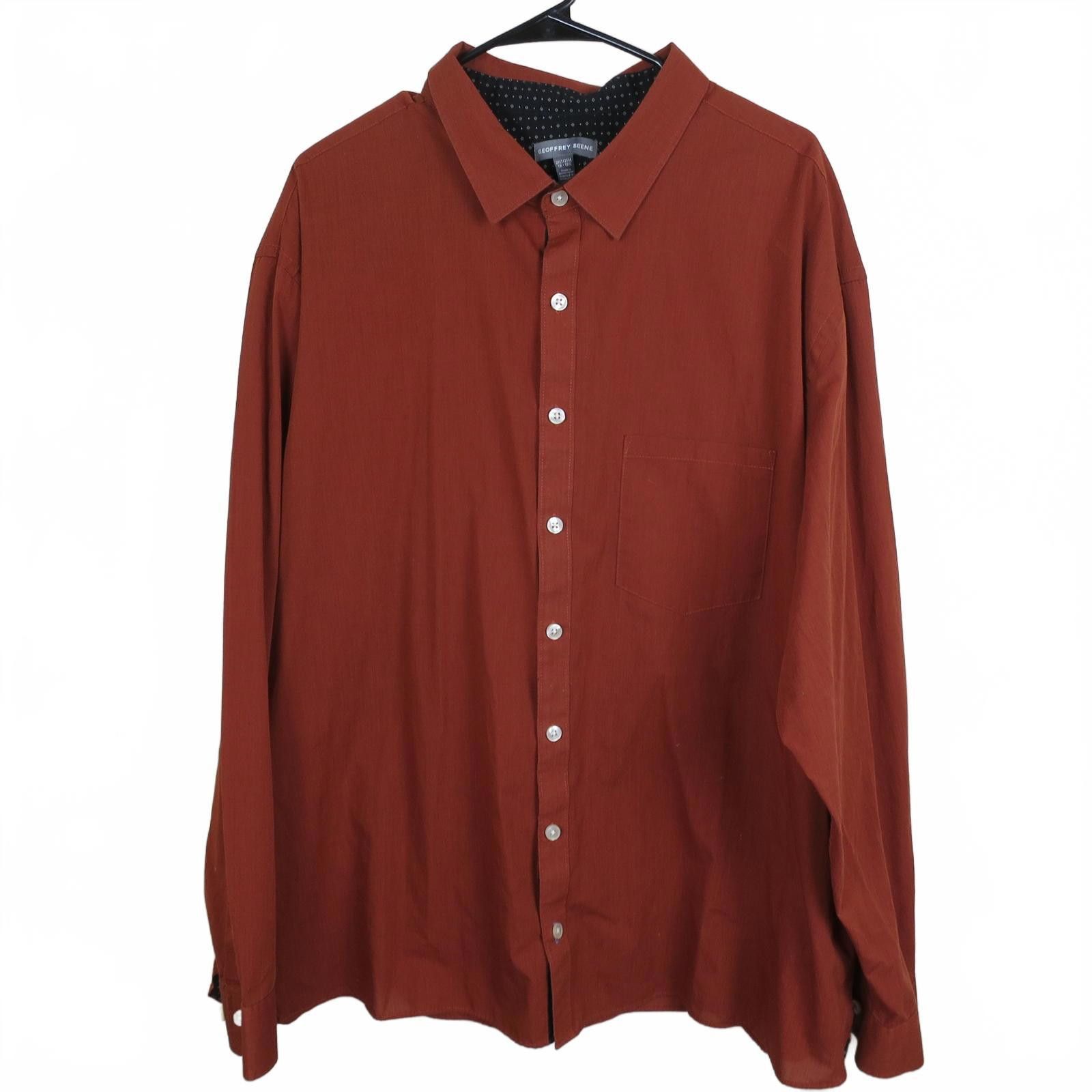 Other Geoffrey Beene Men's Rust Button-Down Shirt Size 48R - 1 Thumbnail