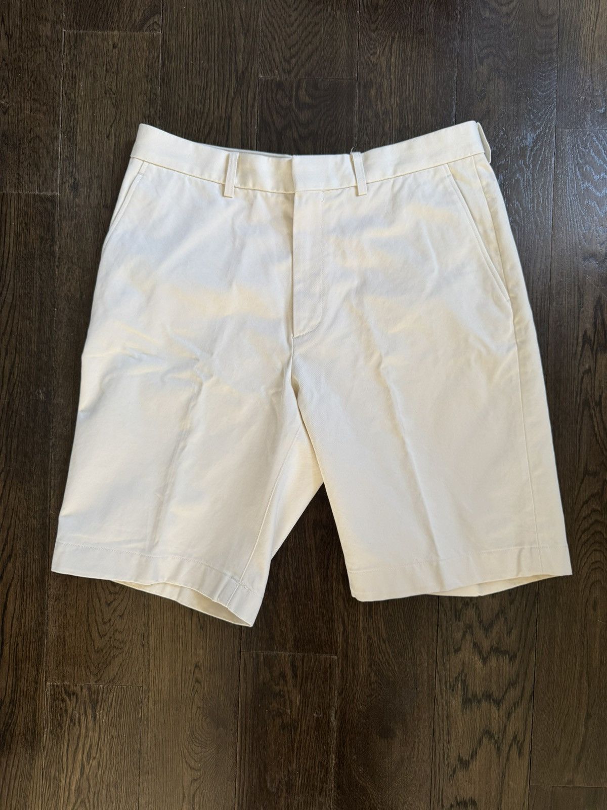 Auralee Auralee Straight-Leg Cotton-Twill Shorts Size US 32 / EU 48 - 2 Thumbnail