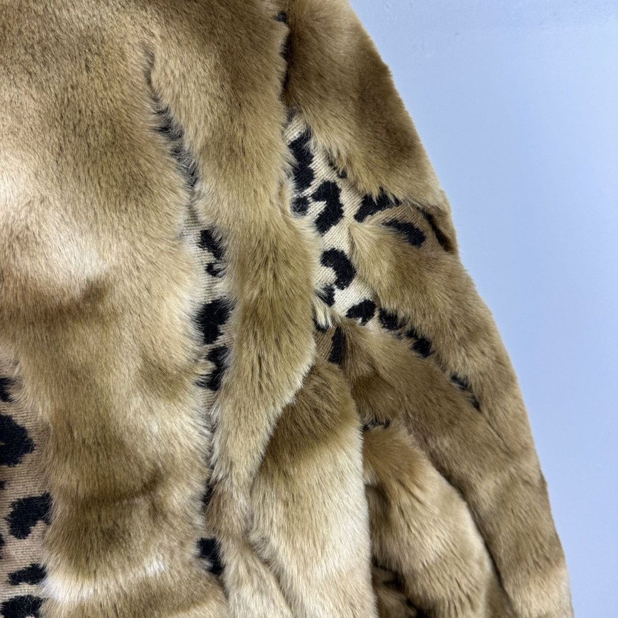 Vintage Vintage Bimbo Girl Y2K Glamour Leopard Fur Coat Size M / US 6-8 / IT 42-44 - 21 Thumbnail