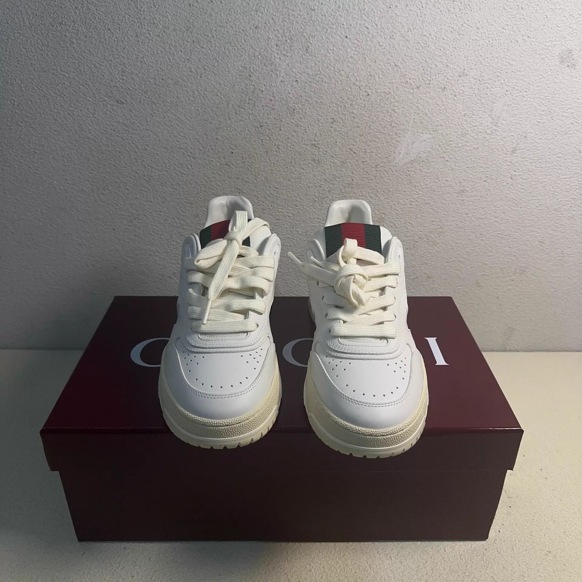Gucci GUCCI Horsebit 1955 Women's White Sneaker 37.5 Size US 7 / IT 37 - 2 Thumbnail
