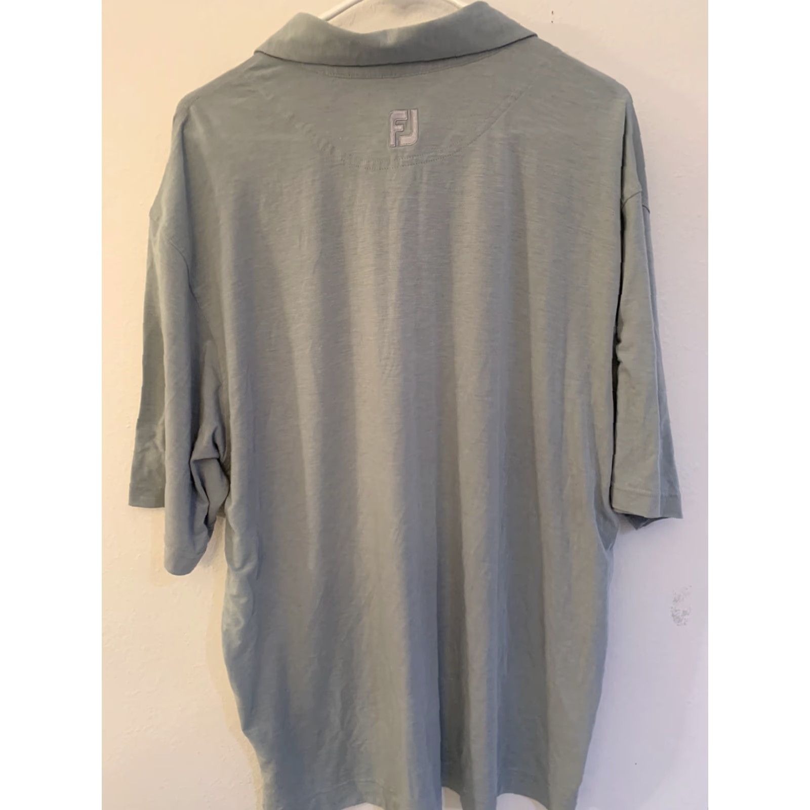 Footjoy FootJoy Polo Solid Pocket Golf Shirt B Gray Men’s XL Shirt Men Gray Polo Pocket Logo Modern Designer FootJoy Mens XL Polo Shirt Gray Size US XL / EU 56 / 4 - 4 Thumbnail
