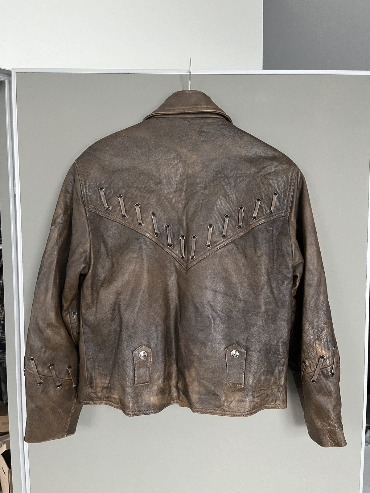 Leather × Vintage Harro Vintage Leather Biker Western Style Jacket Size US M / EU 48-50 / 2 - 12 Thumbnail