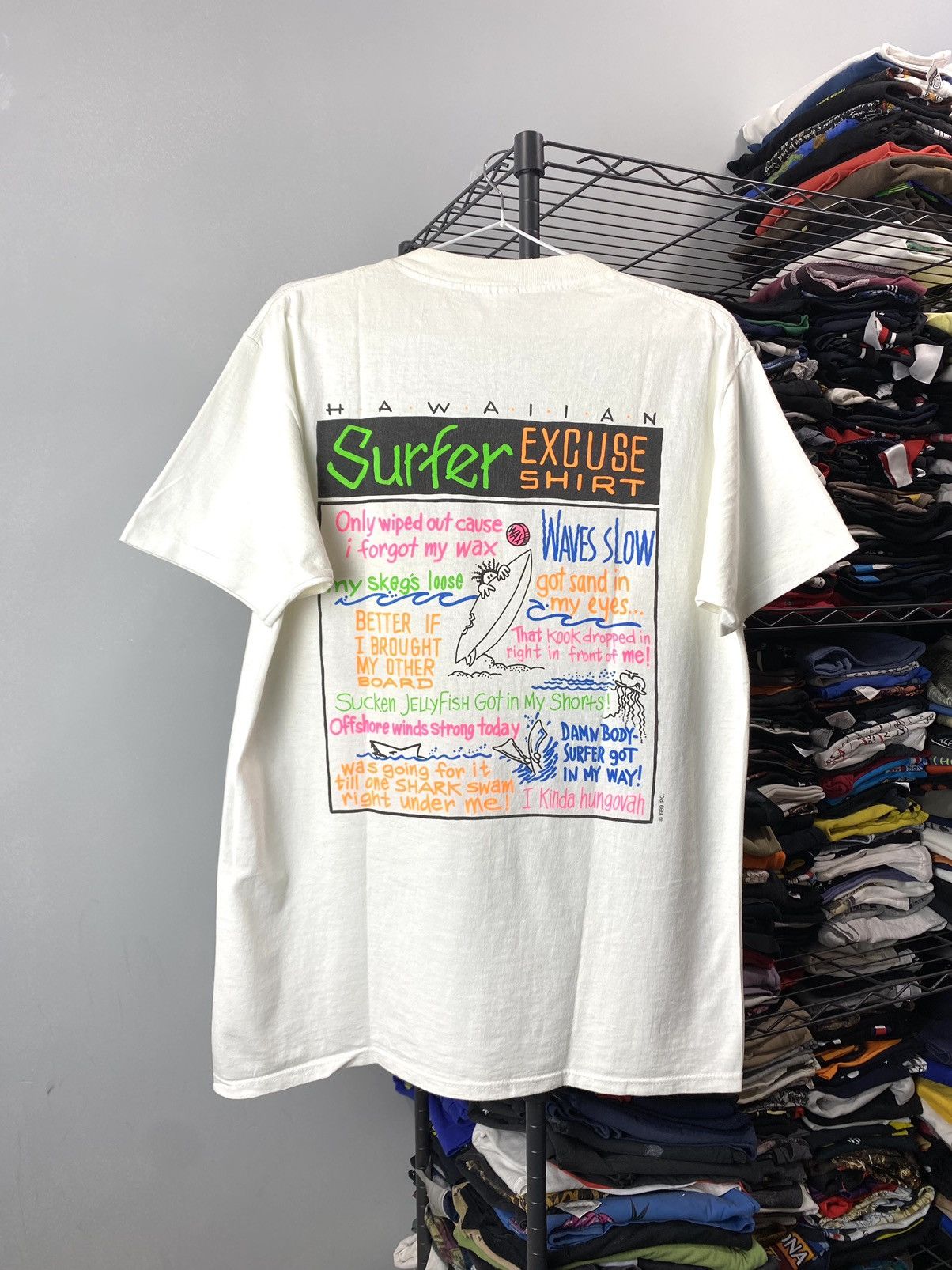 Oxbow 1989 Vintage Surfer Excuse T Shirt Stussy Oakley Size US L / EU 52-54 / 3 - 1 Thumbnail