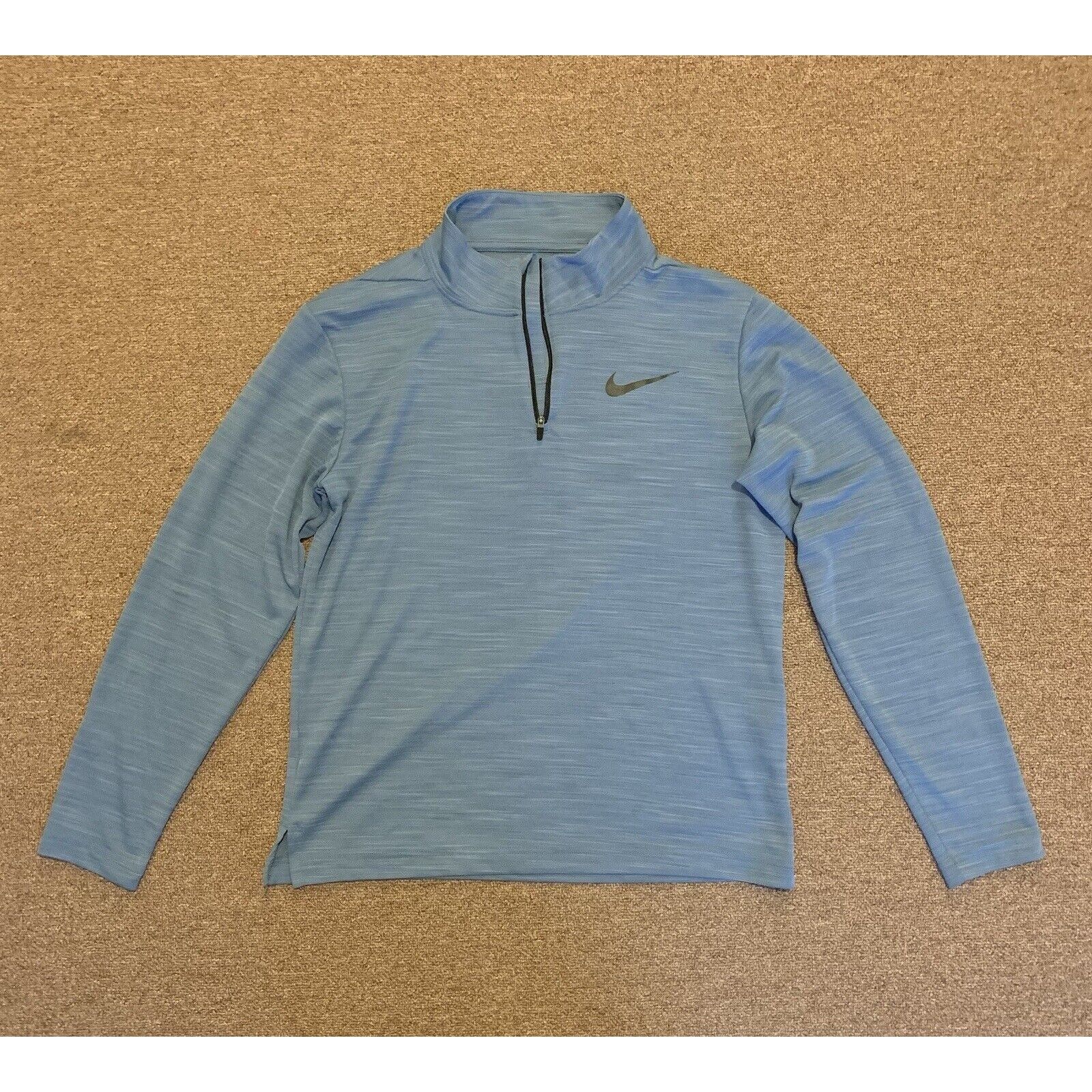 Nike Nike Dri-Fit 1/4 Zip Blue Long Sleeve Sweatshirt Men’s S Size US S / EU 44-46 / 1 - 1 Thumbnail