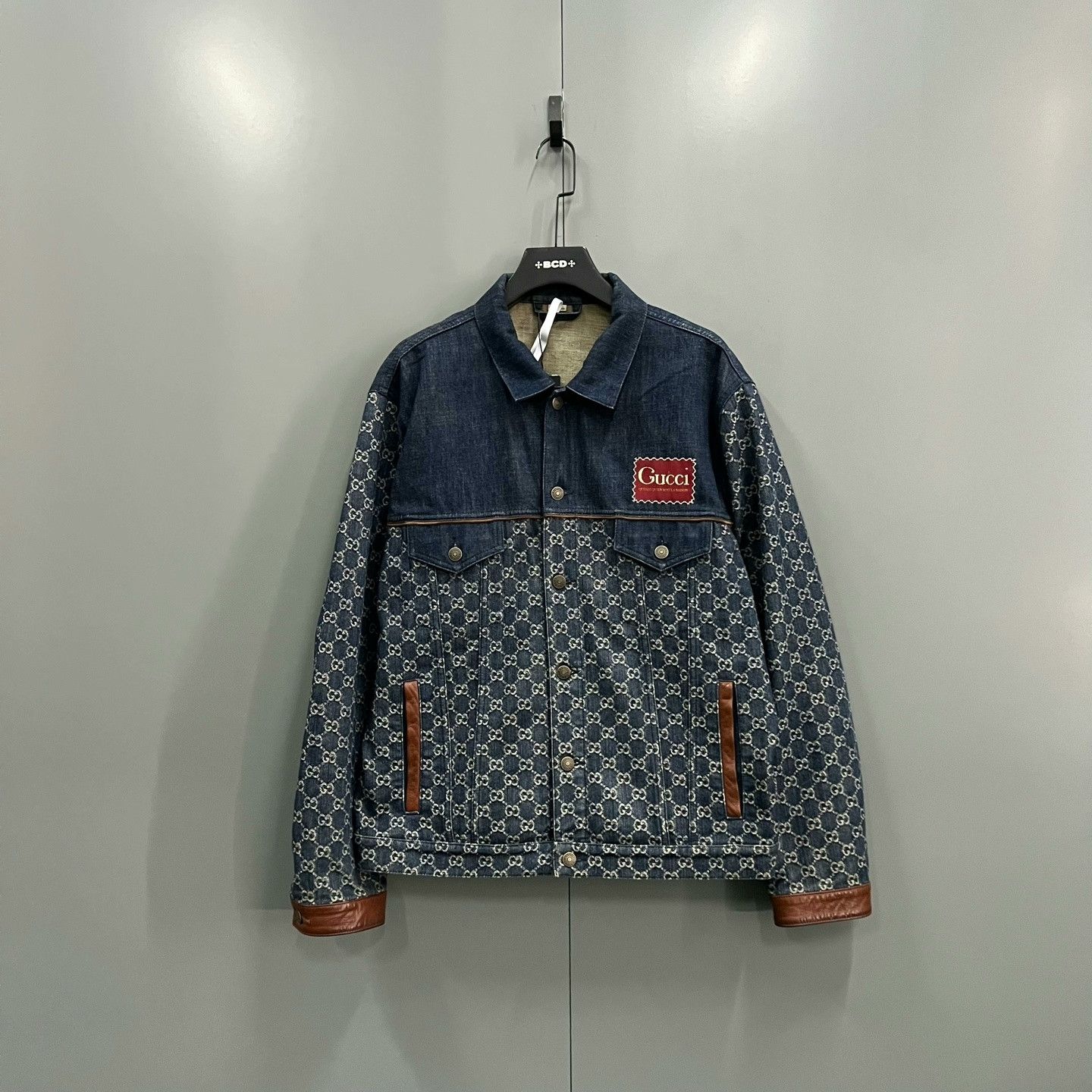 Gucci Gucci Monogram Denim Jacket Size US M / EU 48-50 / 2 - 1 Thumbnail