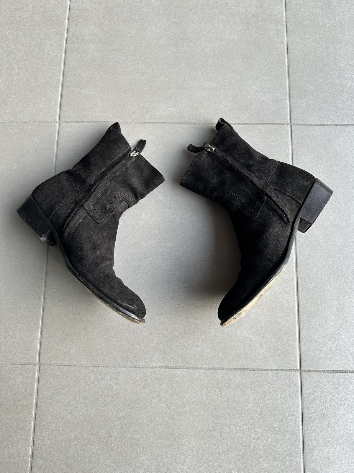 Dior × Hedi Slimane Dior Homme AW07 “Navigate” western cuban heel suede boots Size US 9 / EU 42 - 10 Thumbnail