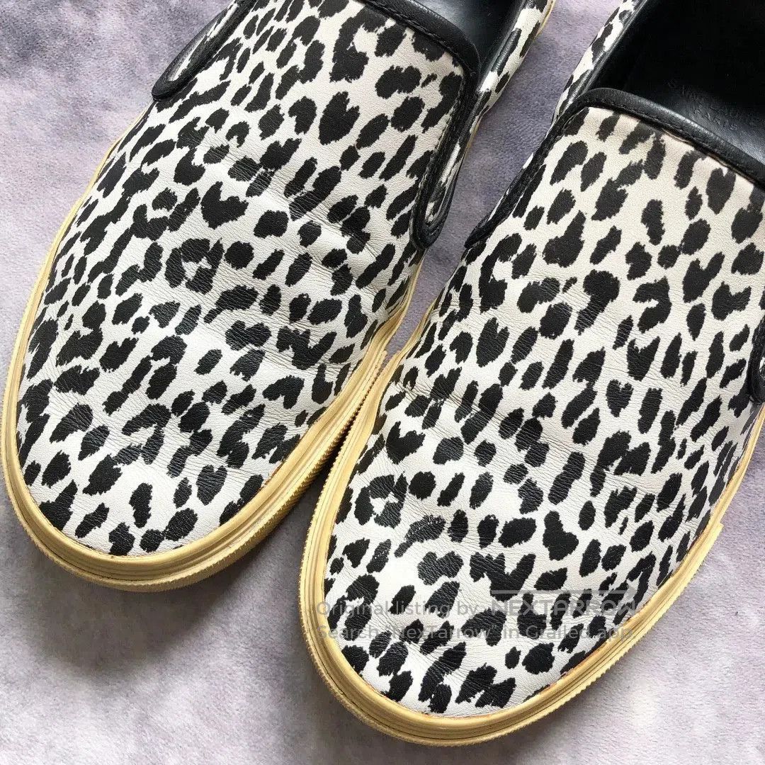 Saint Laurent Paris Saint Laurent Babycat White Leopard Slip On. Size US 10 / EU 43 - 3 Thumbnail