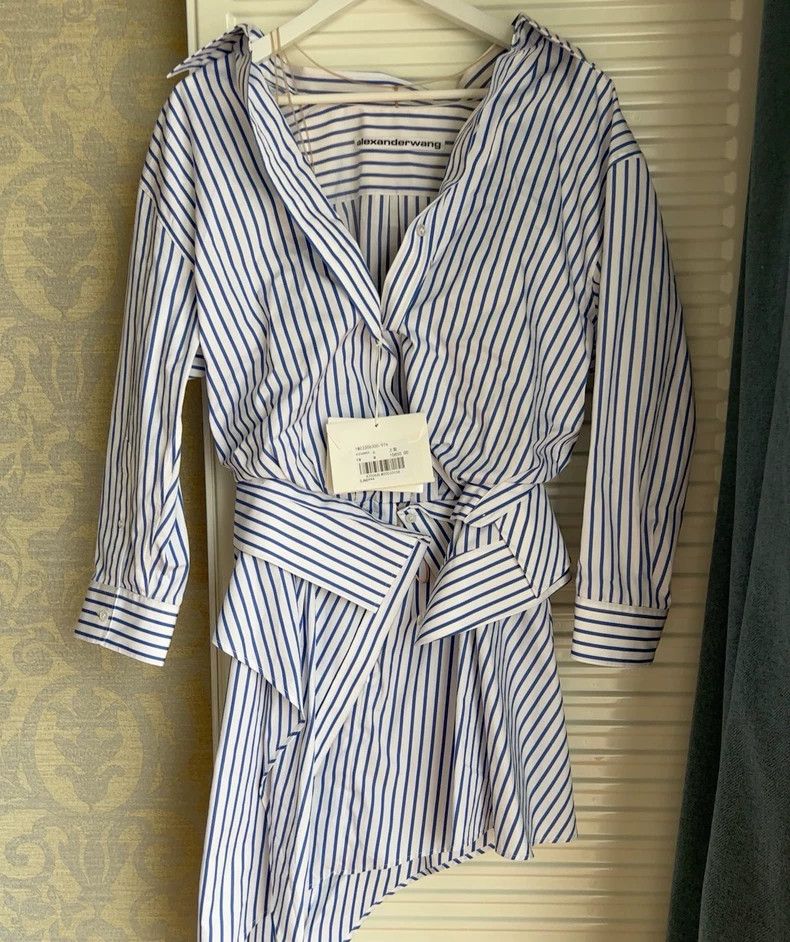 Alexander Wang Alexander Wang Shirt Dress Size 2 - dmc Size S / US 4 / IT 40 - 1 Thumbnail