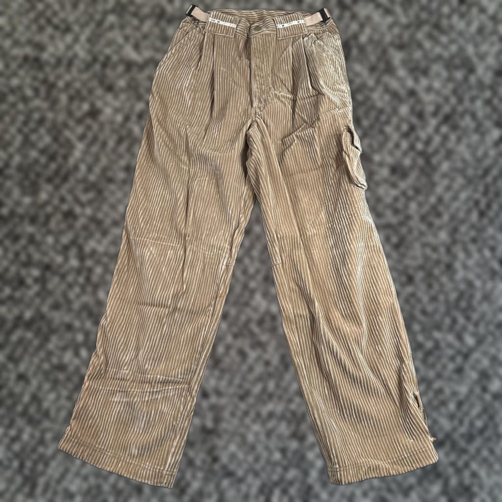 Vintage VINTAGE Bare Fox Pants Men M Brown Corduroy Carpenter Baggy Big Pocket Y2K Distressed Retro Hipster Size US 31 - 1 Thumbnail