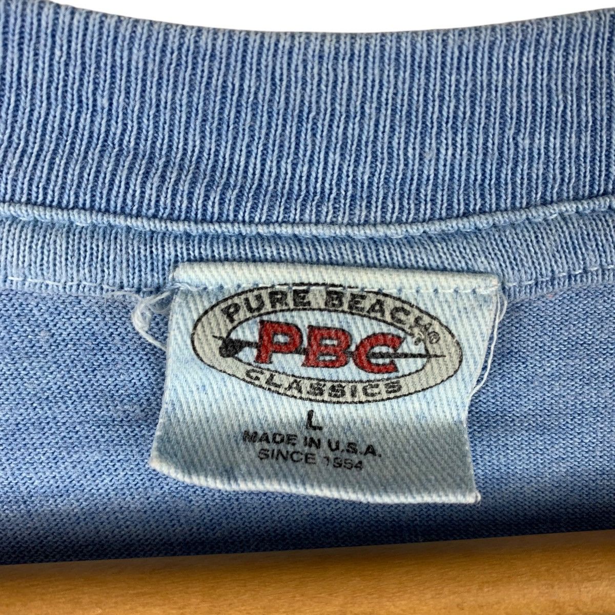 Other Vintage PURE BEACH CLASSIC surfing surf tee big logo tshirt Size US L / EU 52-54 / 3 - 4 Thumbnail