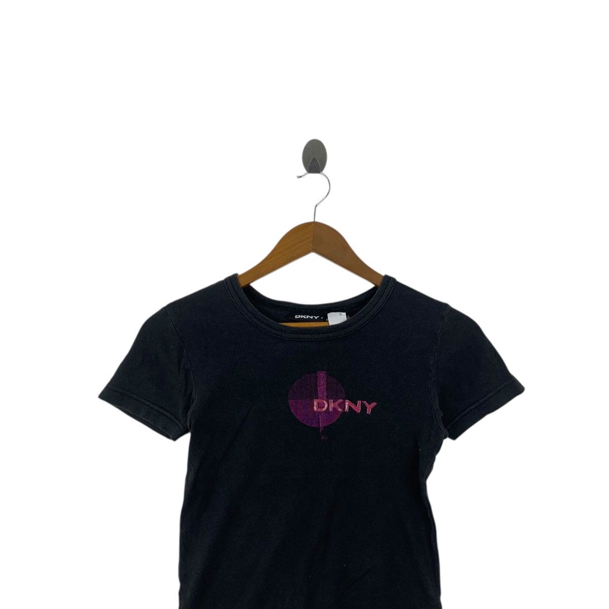 DKNY Vintage DKNY DONNA KARAN NEW YORK Slim Fit Tee Shirt Top Size XXS / US 00 / IT 34 - 2 Thumbnail