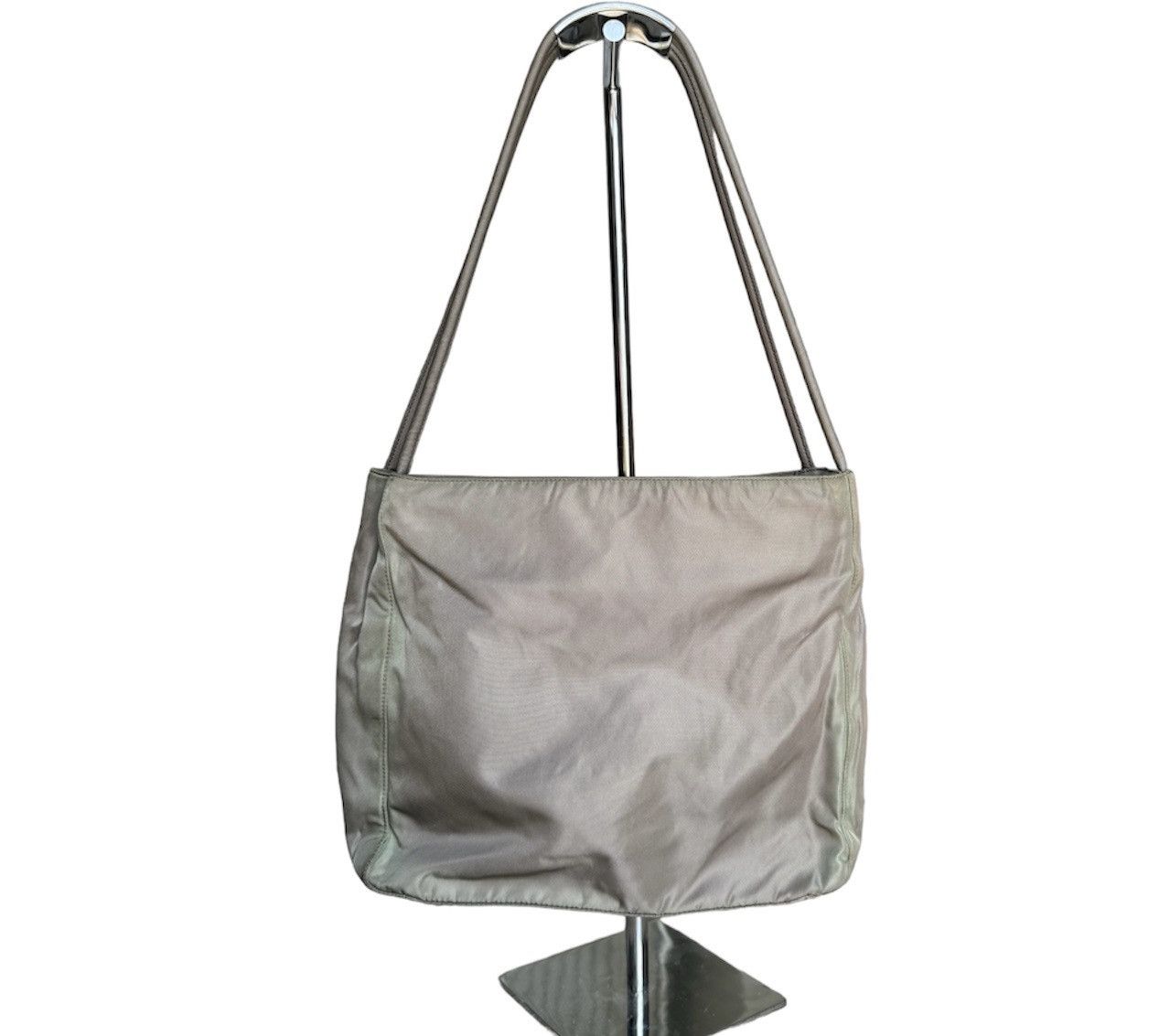 Prada Vintage Prada Nylon Khaki Green Handbag Size ONE SIZE - 2 Thumbnail