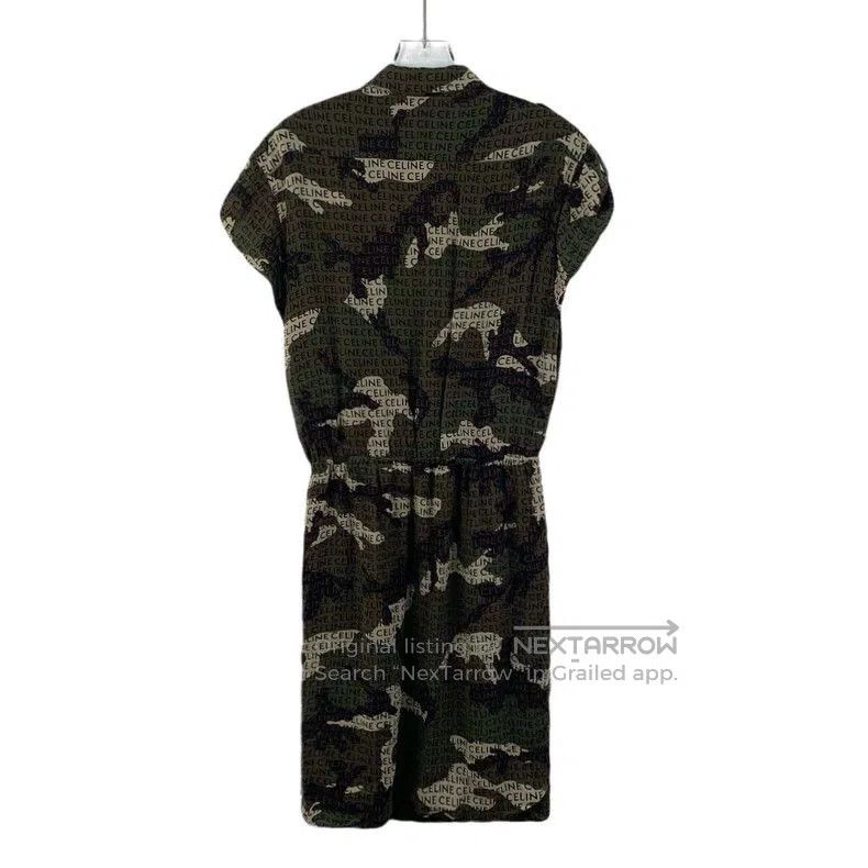Celine Celine Camo Logo Silk Short. Size US 38 / EU 54 - 2 Thumbnail