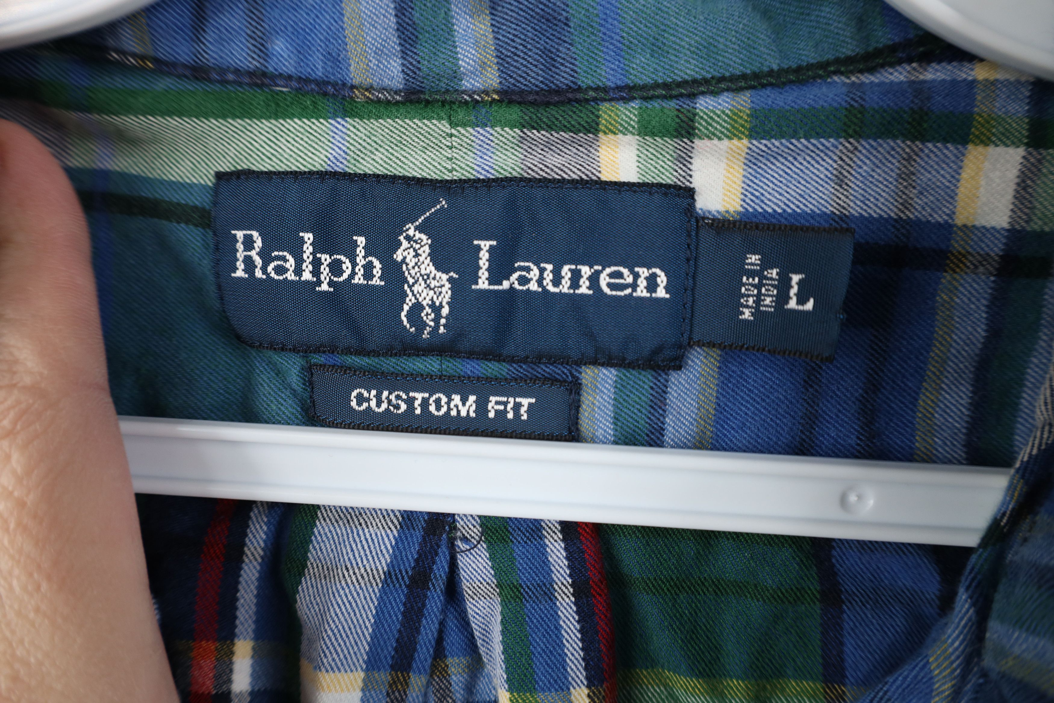 Polo Ralph Lauren Vintage 90s Ralph Lauren Fit Flannel Button Down Shirt Size US L / EU 52-54 / 3 - 6 Thumbnail