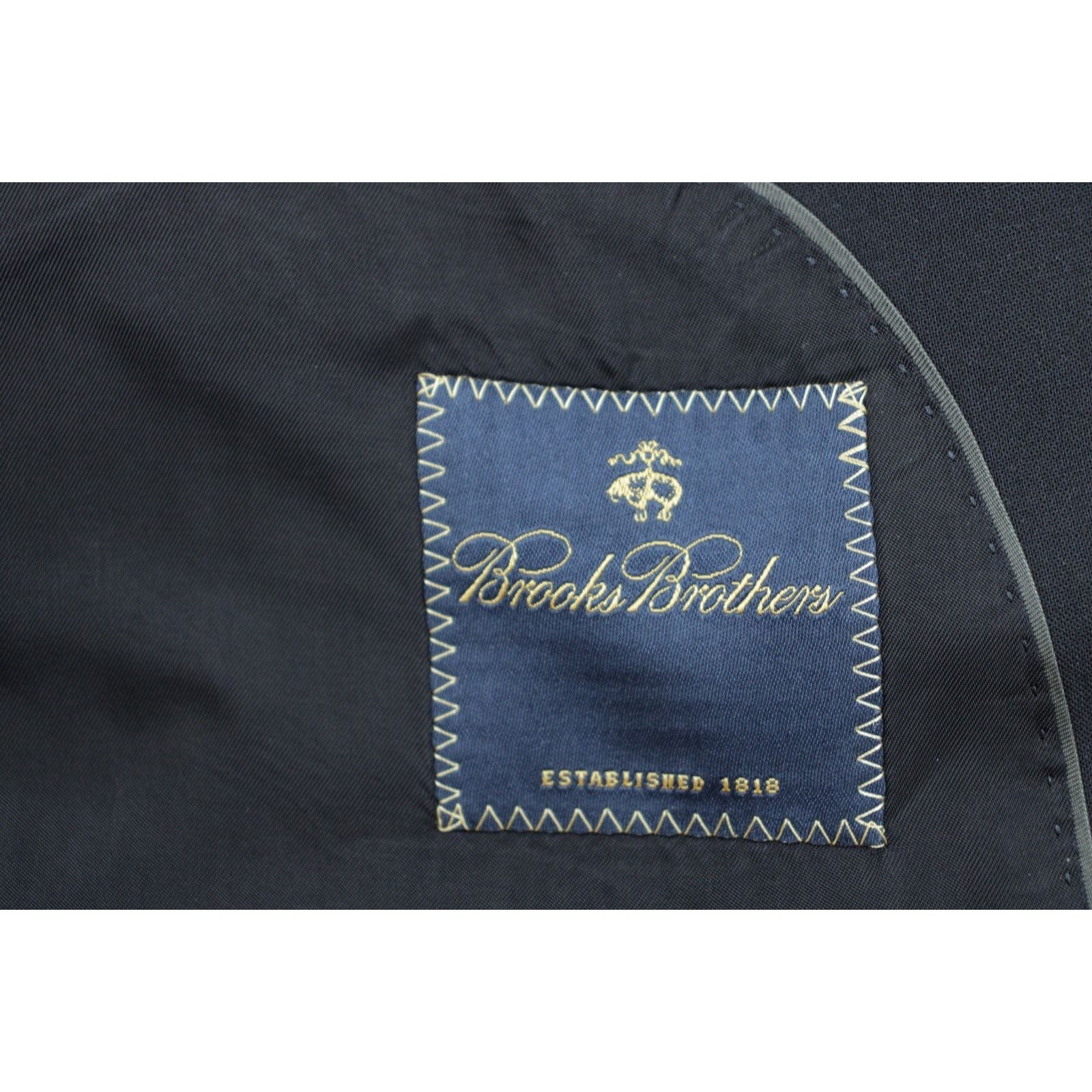 Brooks Brothers Brooks Brothers Blazer 46R Navy Blue Wool Blend Size 46R - 5 Thumbnail