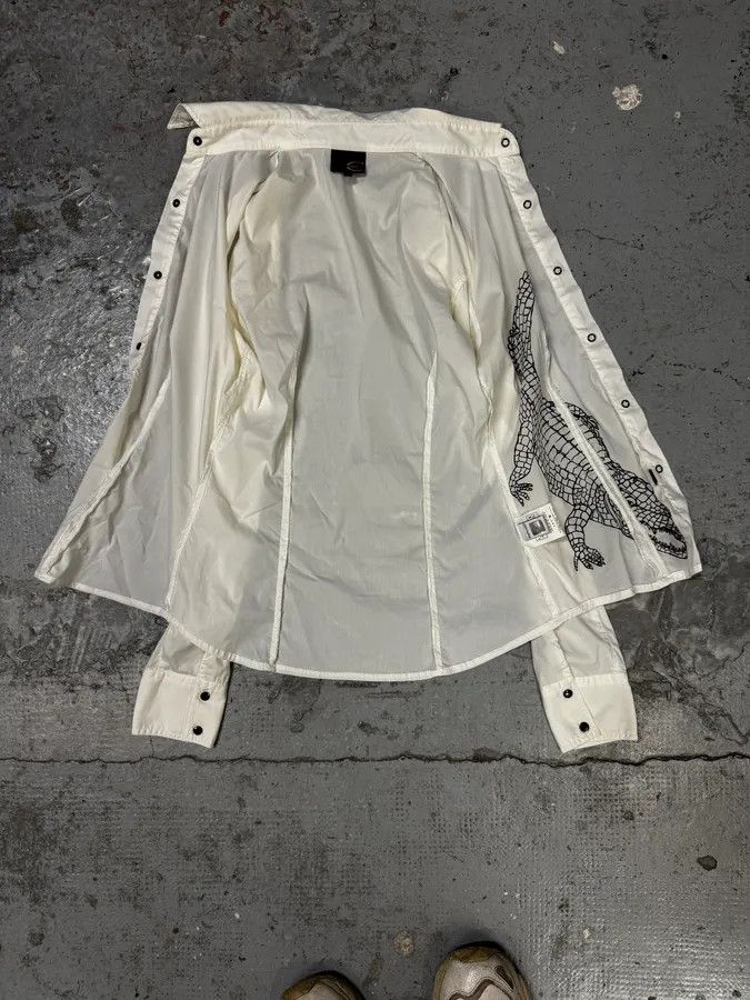 Just Cavalli 2000s Cavalli 3D Crocodile White Shirt Size XS / US 0-2 / IT 36-38 - 7 Thumbnail