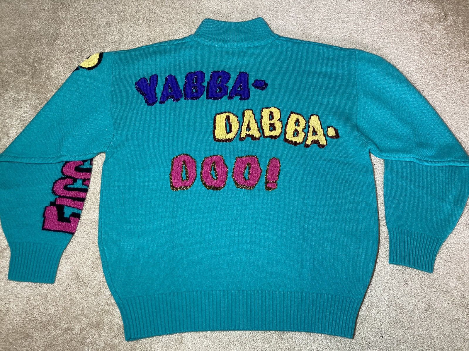 Japanese Brand AW91 Ficce Yoshiyuki Konishi Fred Flintstone Knit Sweat Uomo Size US M / EU 48-50 / 2 - 8 Thumbnail