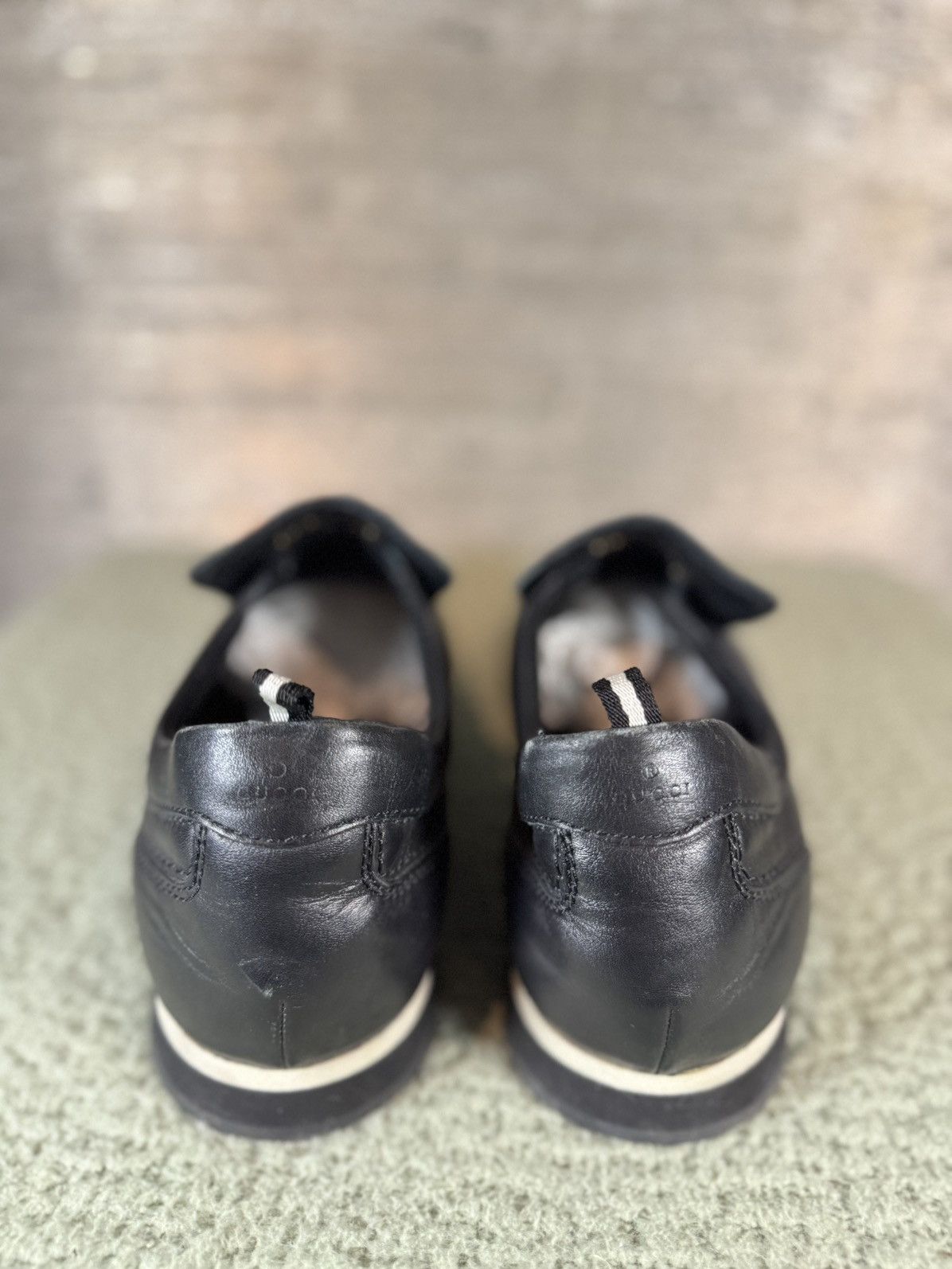 Gucci Gucci Leather Slip on Sneakers Size US 10.5 / EU 43-44 - 4 Thumbnail