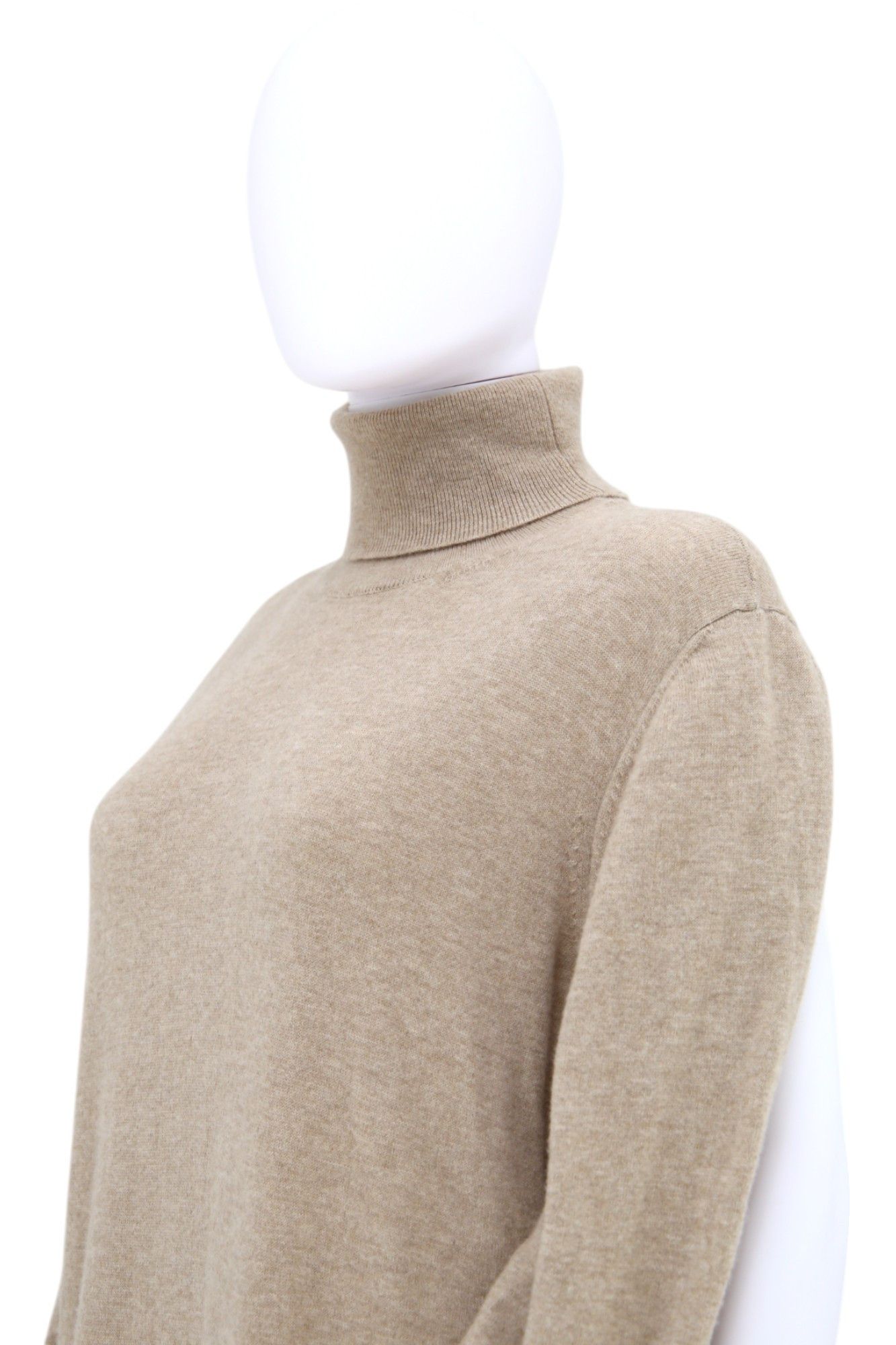 John Galliano × Maison Margiela F/W 2012 Fake Sleeves Brown Turtleneck Dress Size M / US 6-8 / IT 42-44 - 7 Thumbnail