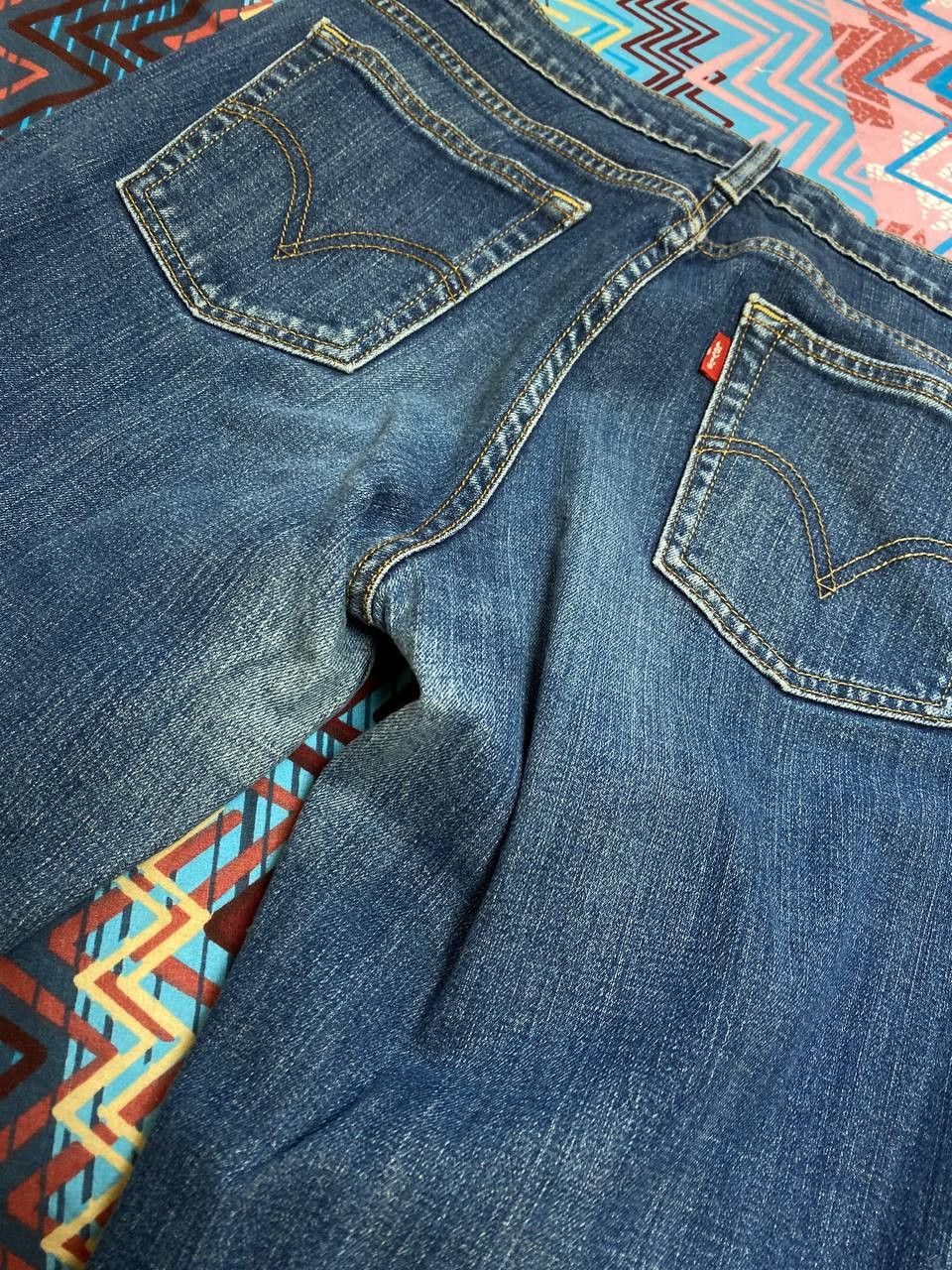 Levi's × Vintage Vintage Levis 505 Flare Dark Wash Denim Jeans Size 28" / US 6 / IT 42 - 15 Thumbnail