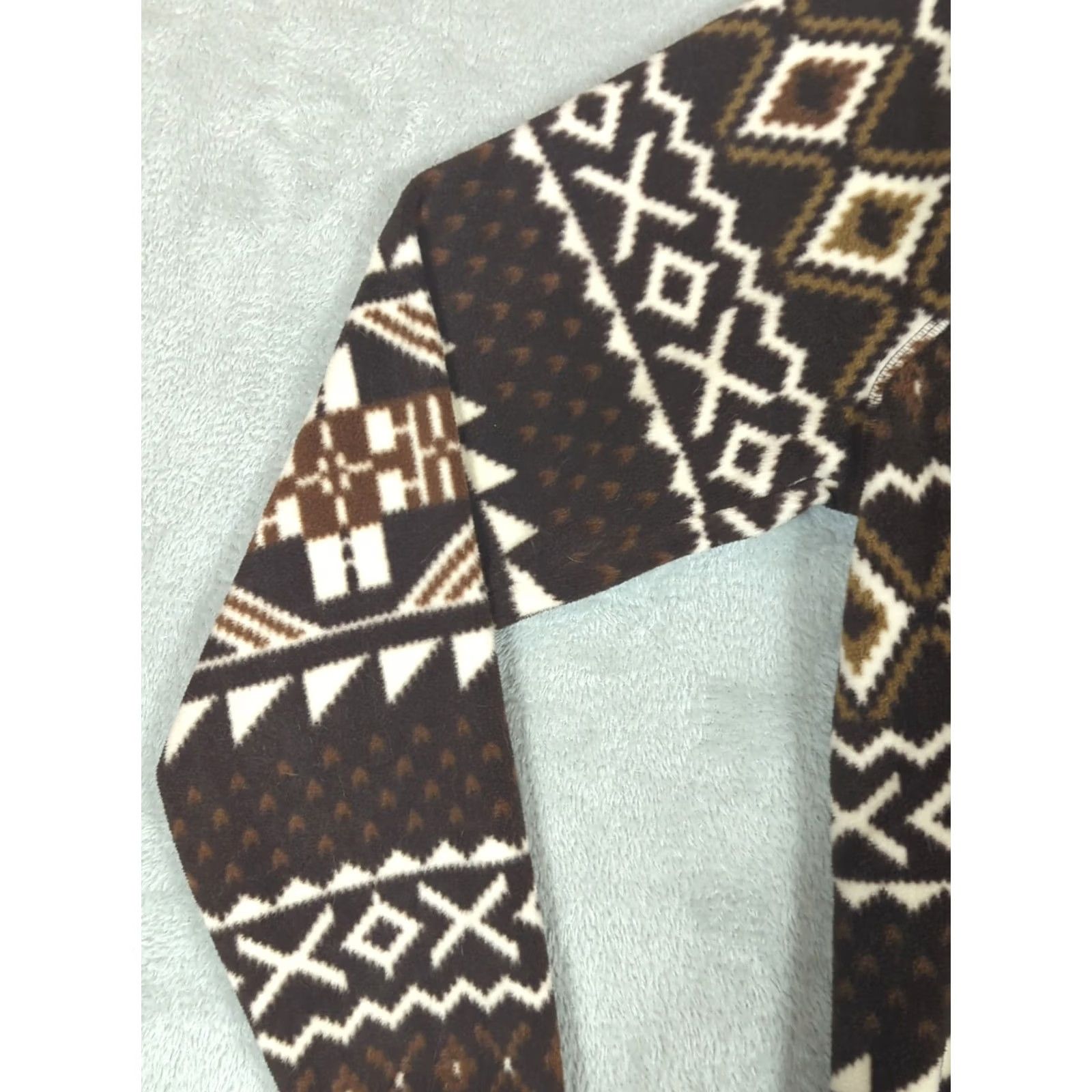 Ralph Lauren Ralph Lauren Active Tribal Aztec Full Zip Fleece Brown Quilted Jacket Women XL Size XL / US 12-14 / IT 48-50 - 3 Thumbnail