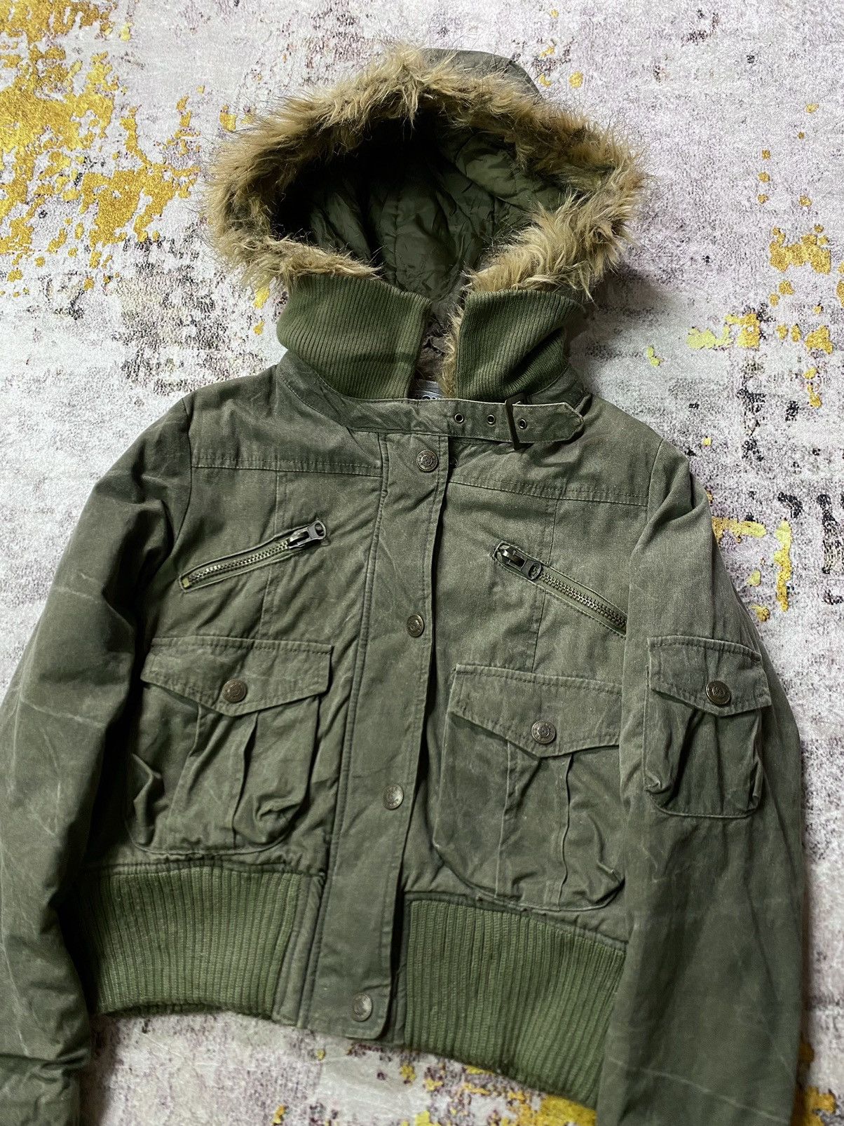 If Six Was Nine Japanes Bolw Fur Jacket Ifsix Lgb Style Size US S / EU 44-46 / 1 - 2 Thumbnail