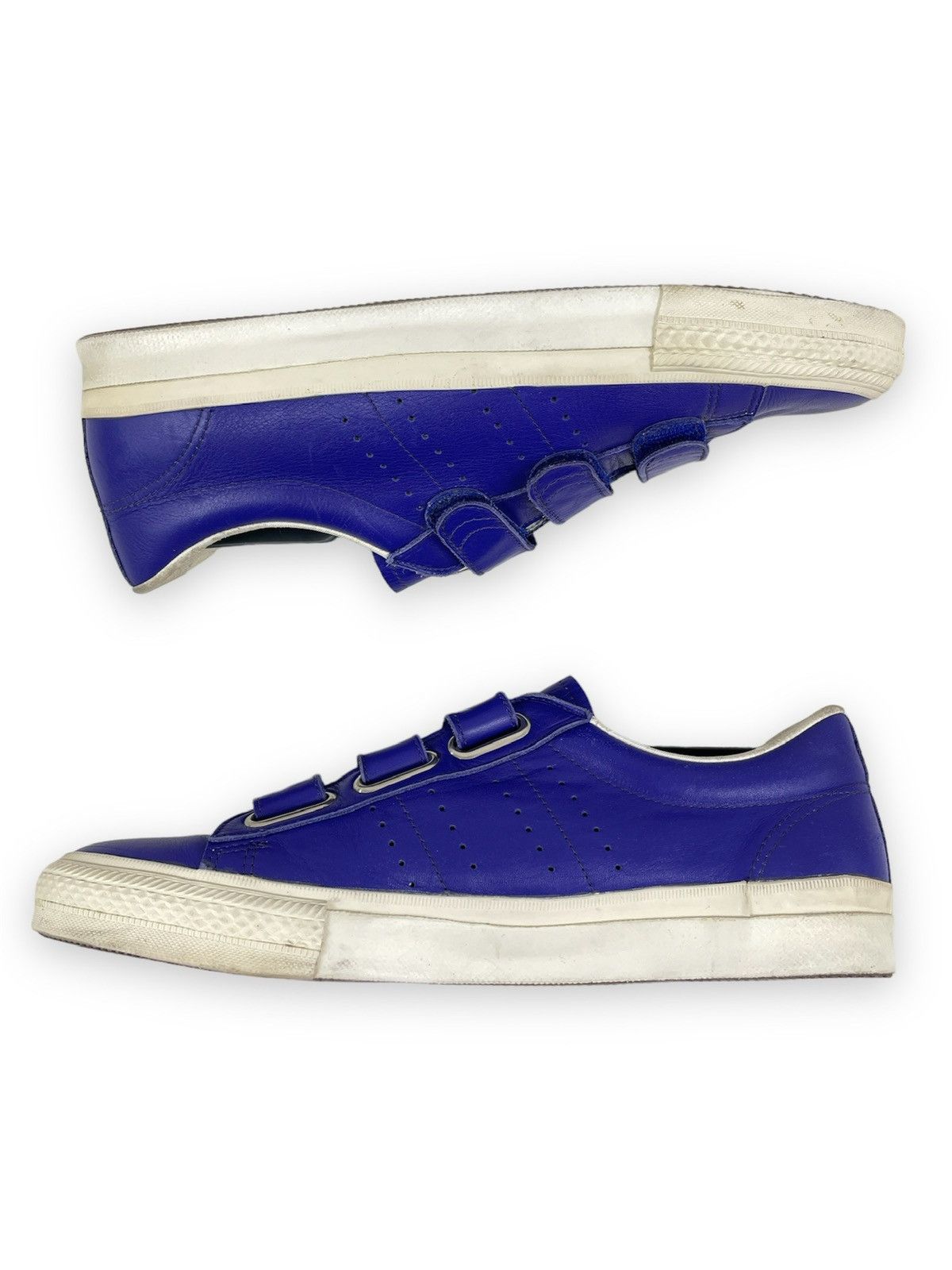 Kansai Yamamoto Y2K Y'S Japan Leather Strap Hook-Loop Sneakers Low-Top Shoes Size US 11.5 / EU 44-45 - 5 Thumbnail