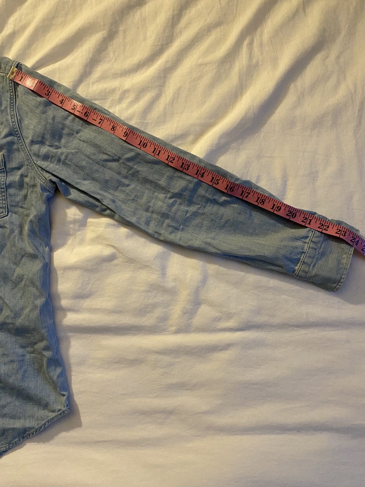 Levi's Vintage Clothing Levis Light Wash Denim Button Up Shirt Size US S / EU 44-46 / 1 - 7 Thumbnail