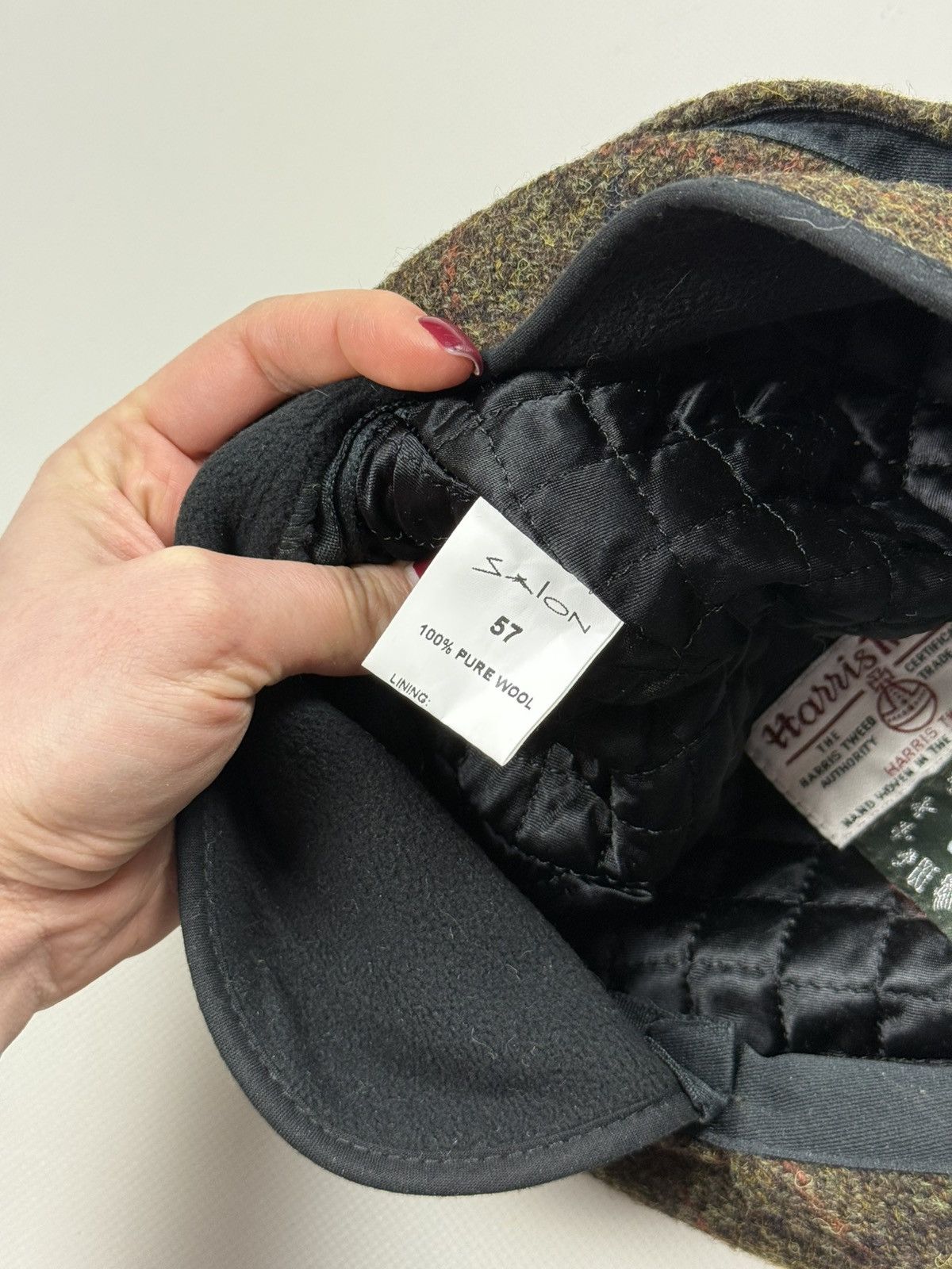 Harris Tweed Harris Tweed Wool Earflaps Flat Cap Hat Size ONE SIZE - 14 Thumbnail