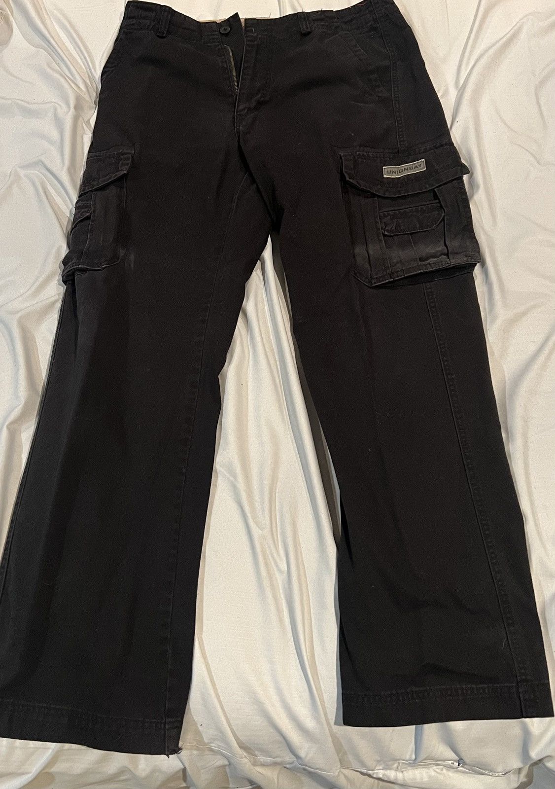 UNIONBAY Men’s Vintage Black Unionbay Cargo Pants Size 34 x 34 Size US 34 / EU 50 - 3 Thumbnail