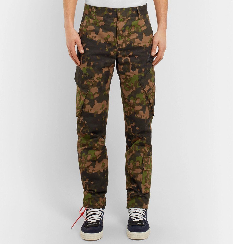 Off-White OFF-WHITE Slim Fit Camouflage Print Cargo Pants Size US 31 - 7 Thumbnail