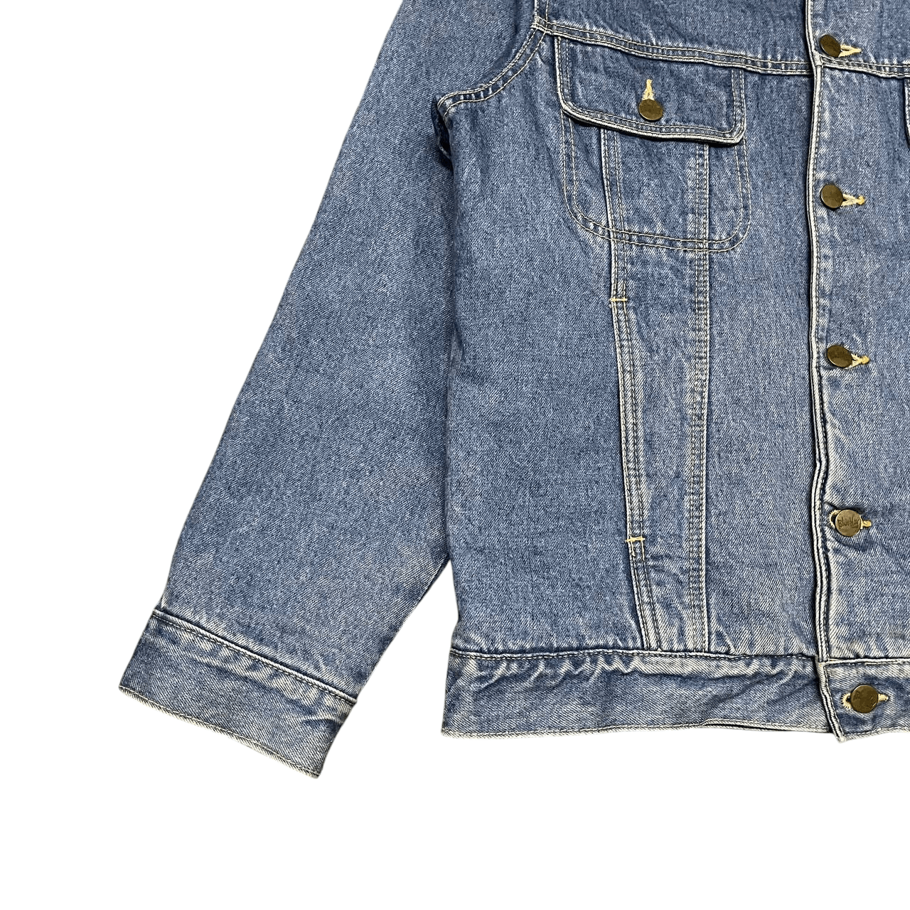 Japanese Brand Vintage Blue Way Blanket Lined Denim Trucker Jacket Size US L / EU 52-54 / 3 - 3 Thumbnail