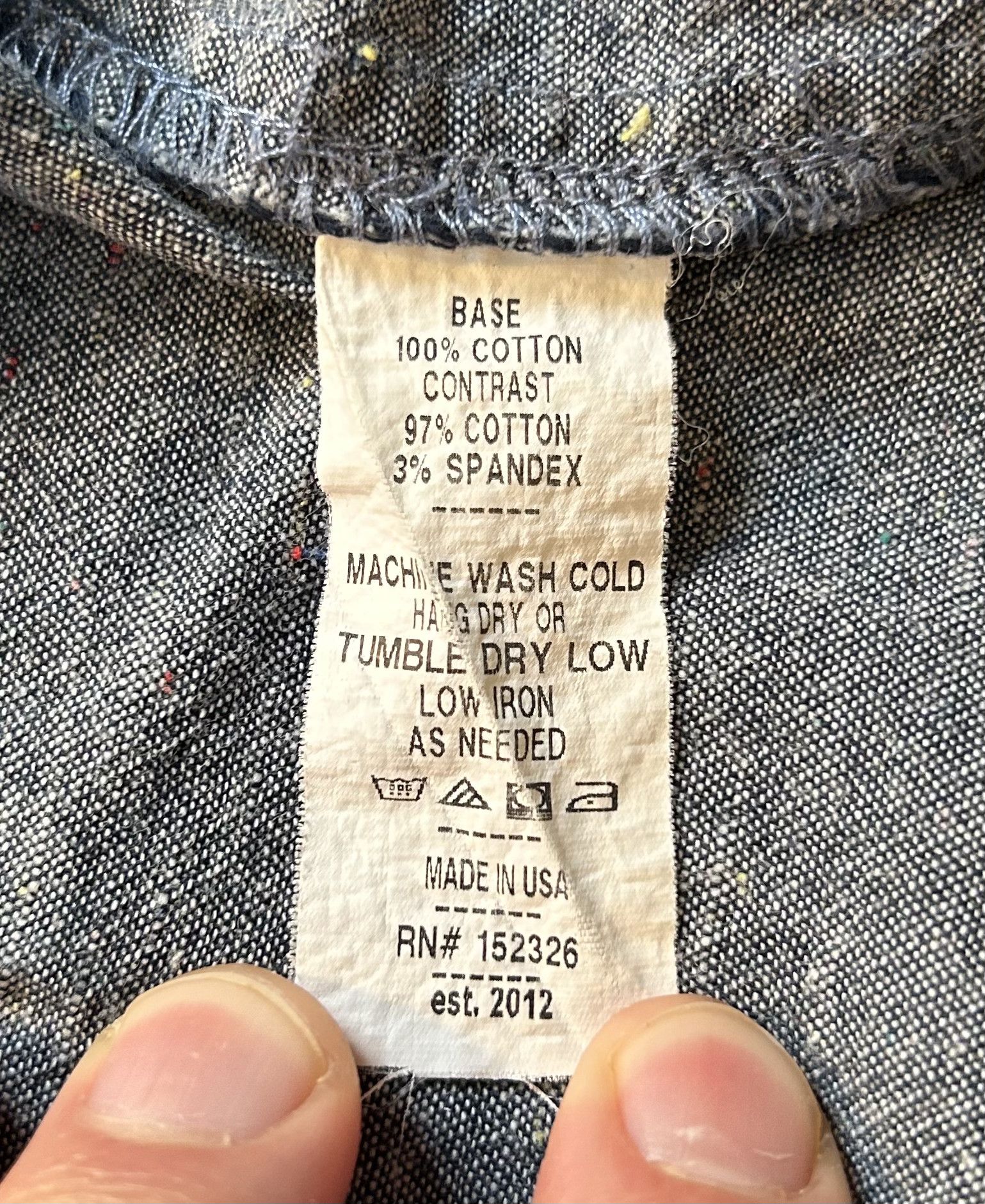 Other Hedley & Bennett Speckled Chambray Work Shirt | Made in LA Size US M / EU 48-50 / 2 - 9 Thumbnail