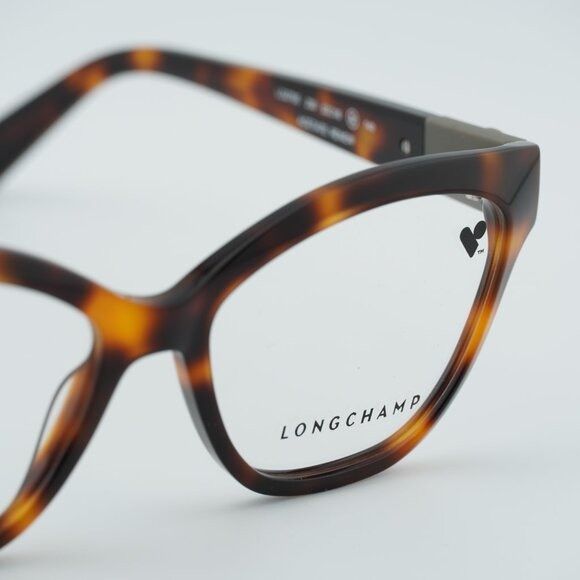 Longchamp Longchamp LO2755 230 Eyeglasses Havana 53mm Cat Eye Frame Size ONE SIZE - 7 Thumbnail
