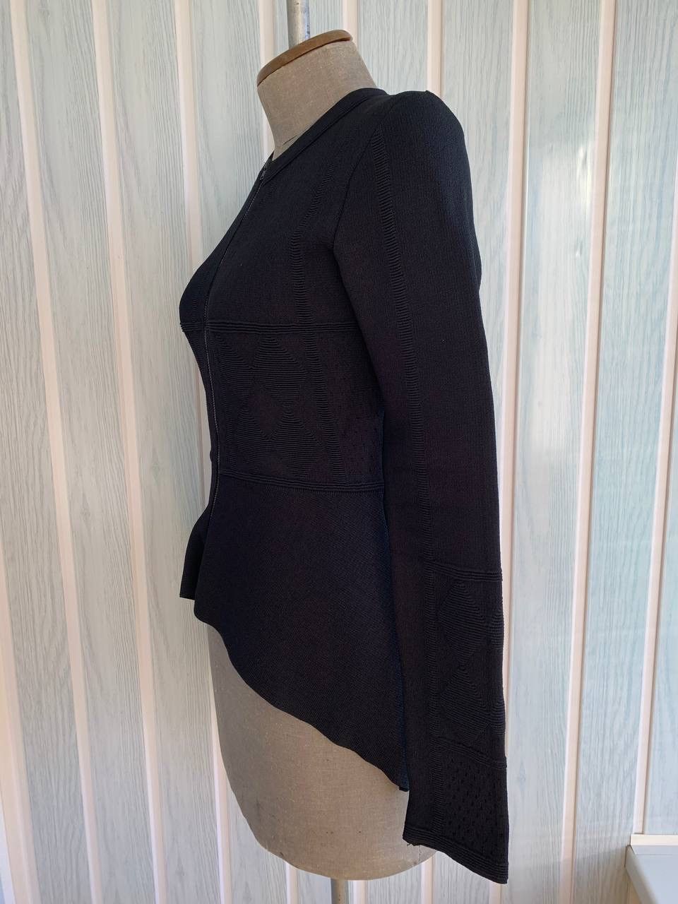 Designer × Scanlan Theodore Scanlan Theodore Black Crepe Knit Viscose & Polyamide Jacket Size S / US 4 / IT 40 - 5 Thumbnail