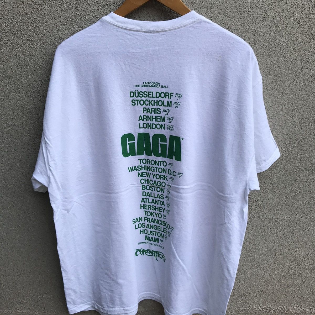 Band Tees LADY GAGA graphic tee fullprint tour Size US XL / EU 56 / 4 - 3 Thumbnail