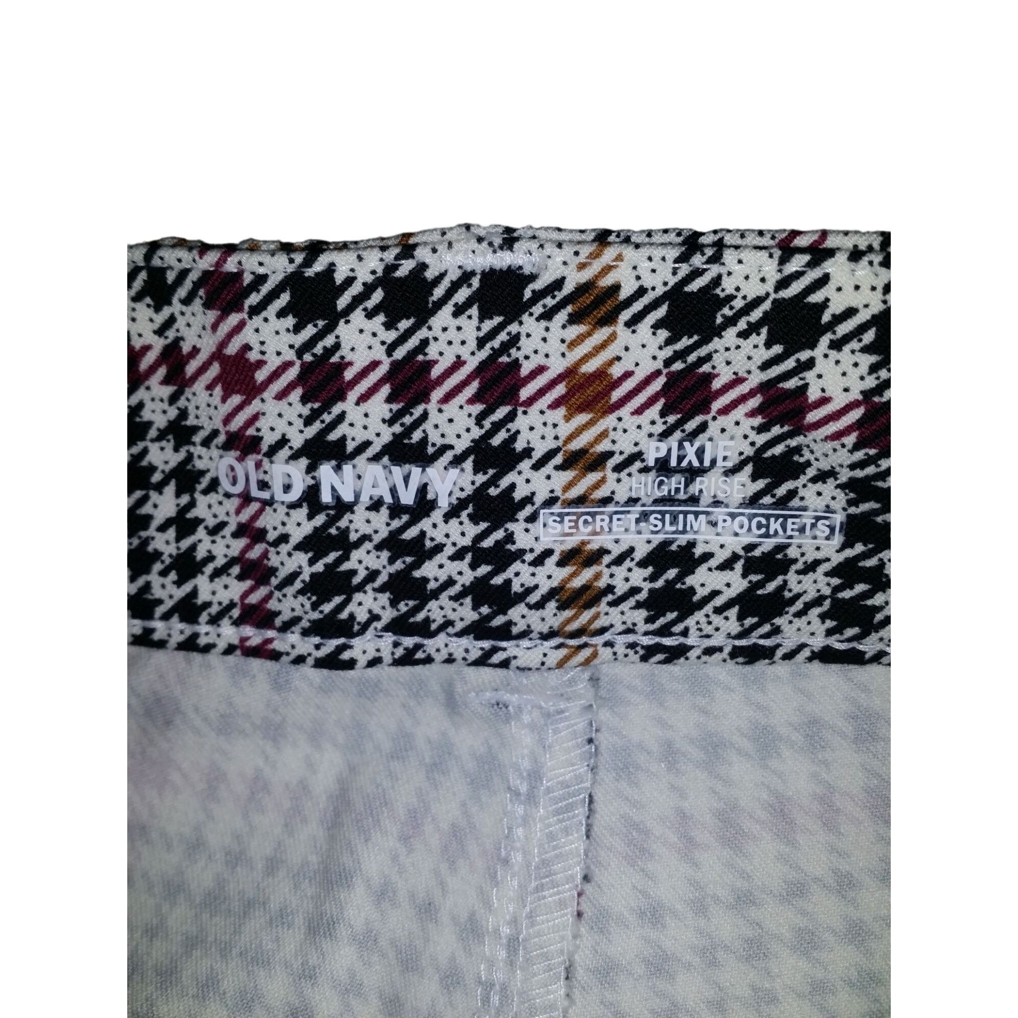 Old Navy Old Navy Pixie High Rise Ankle Pants Women Sz 2 Patterned Pl Size 26" / US 2 / IT 38 - 9 Thumbnail