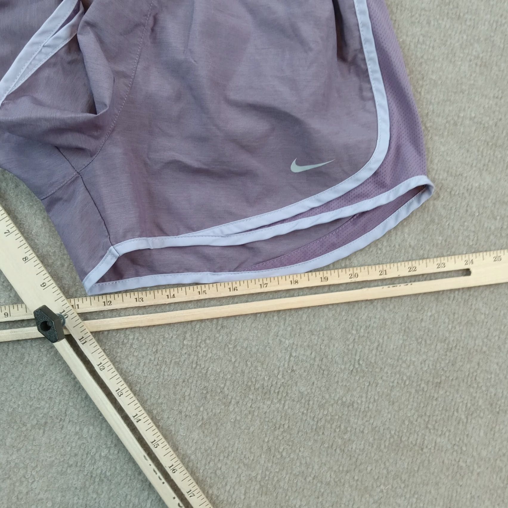Nike Nike Dri-Fit Running Shorts Womens Small Purple Lined Elastic Waist Size 23" - 3 Thumbnail