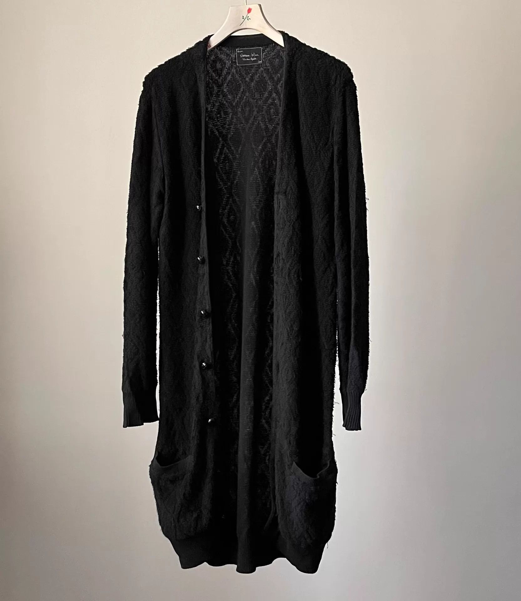 Number (N)ine Number (N)ine 04AW Long Knit Cardigan Black Size US M / EU 48-50 / 2 - 1 Thumbnail