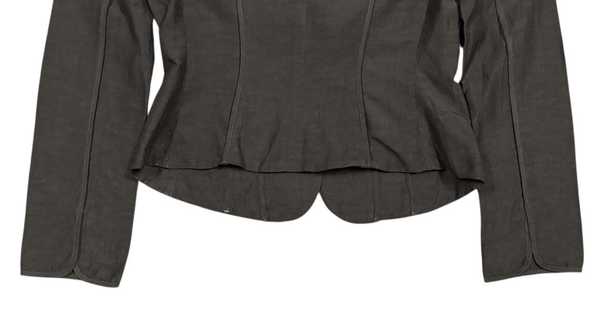 Armani Collezioni Vtg✅Luxury Armani Collezioni Silk Crop Jacket Made In Italy Size M / US 6-8 / IT 42-44 - 13 Thumbnail