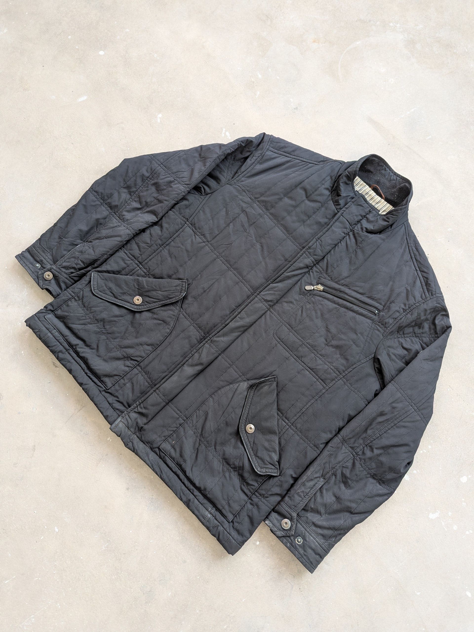 ALAIN DELON × Japanese Brand × Vintage Vintage 1990s Alain Delon Quilted Utility Jacket Size US L / EU 52-54 / 3 - 2 Thumbnail