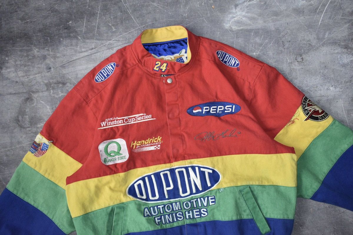 NASCAR × Vintage Vintage 90s Jeff Hamilton Dupont Nascar Jacket Size US XL / EU 56 / 4 - 6 Thumbnail