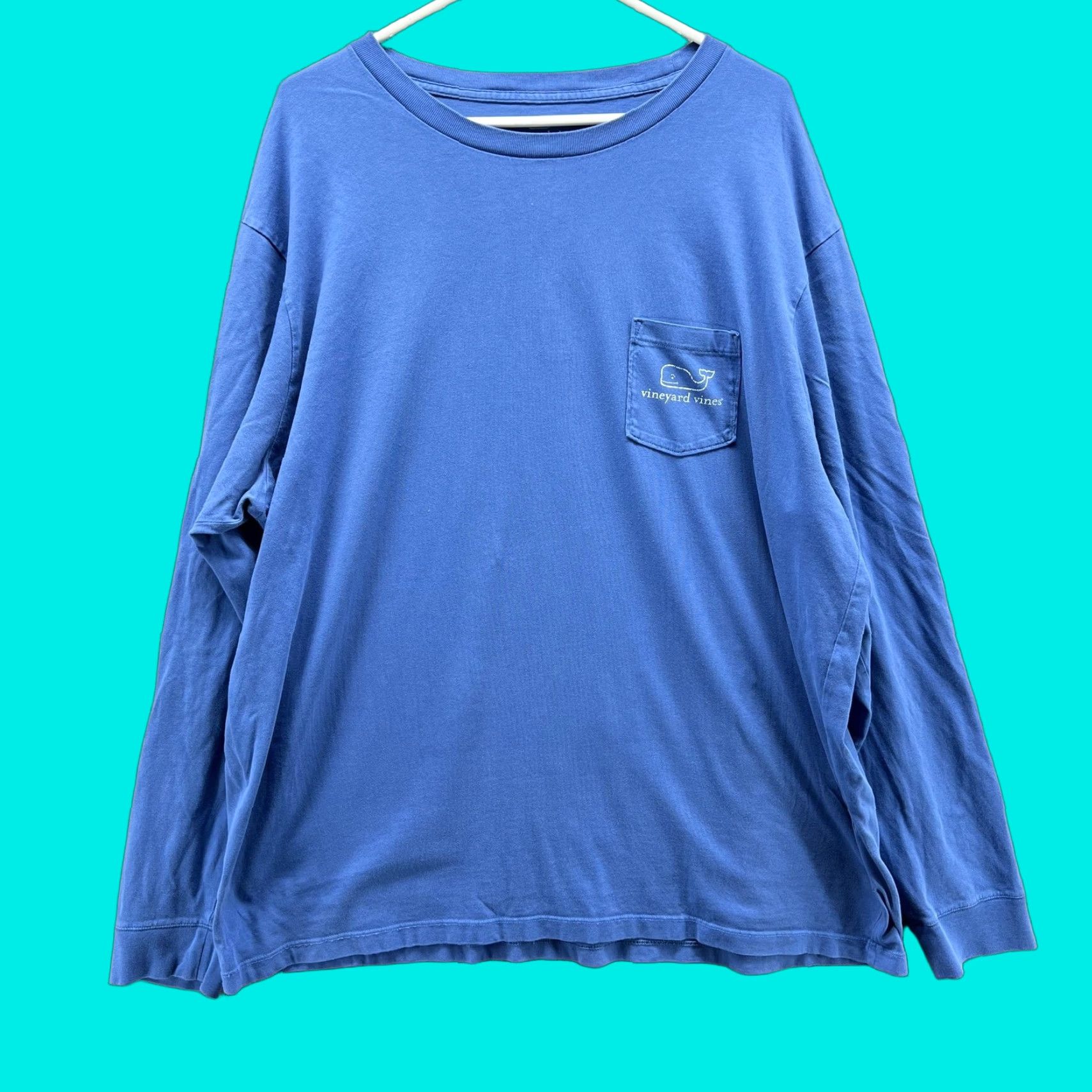 Vineyard Vines Vineyard Vines Shirt Mens 2XL Blue Long Sleeve Pocket Whale Graphic Logo Surf Nautical Preppy Crew Neck Size US XXL / EU 58 / 5 - 1 Thumbnail