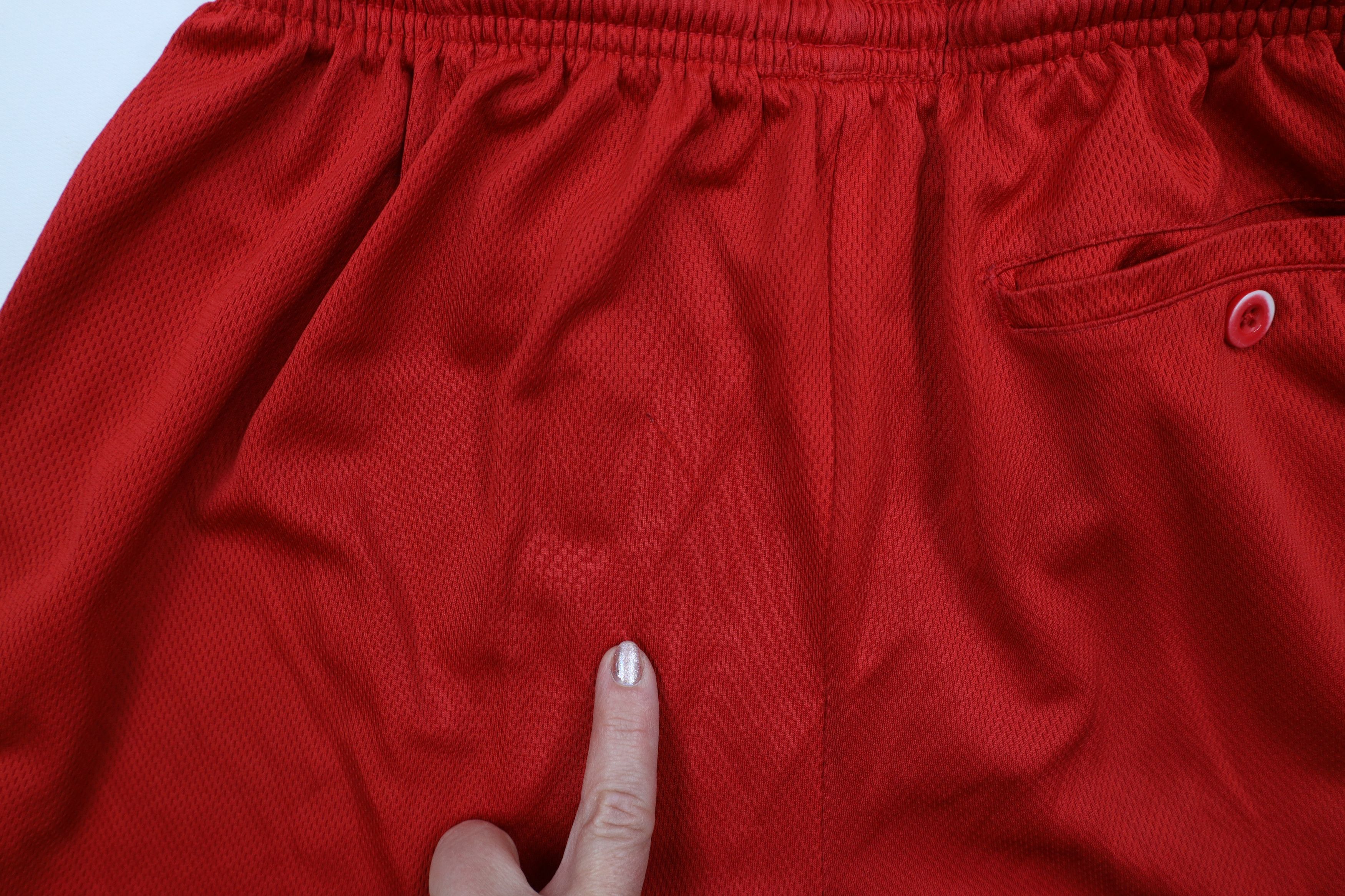 Vintage Vintage Y2K USHL Team Issued Chicago Steel Hockey Shorts Red Size US 32 / EU 48 - 9 Thumbnail