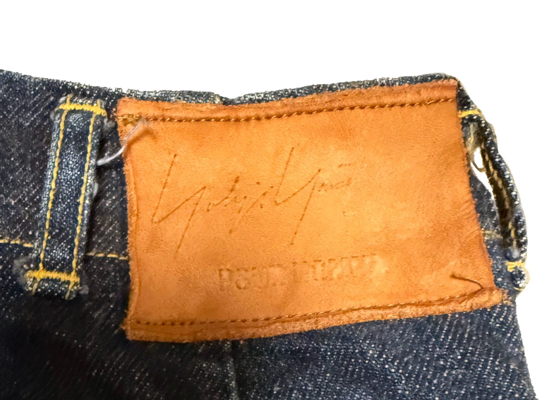 Yohji Yamamoto Yohji Homme Denim Chino Pants Hakama-Style Baggy One Wash S Size US 30 / EU 46 - 4 Thumbnail