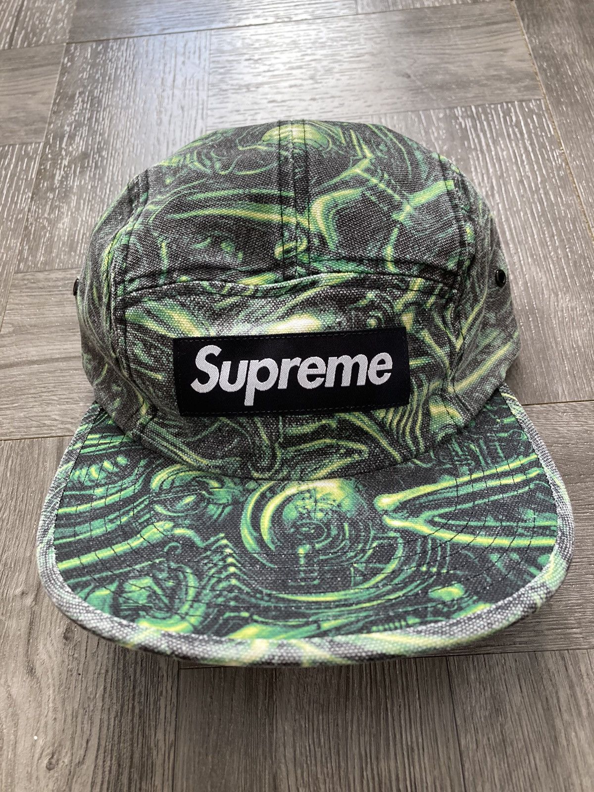 Supreme Painted Floral Camp Cap Purple